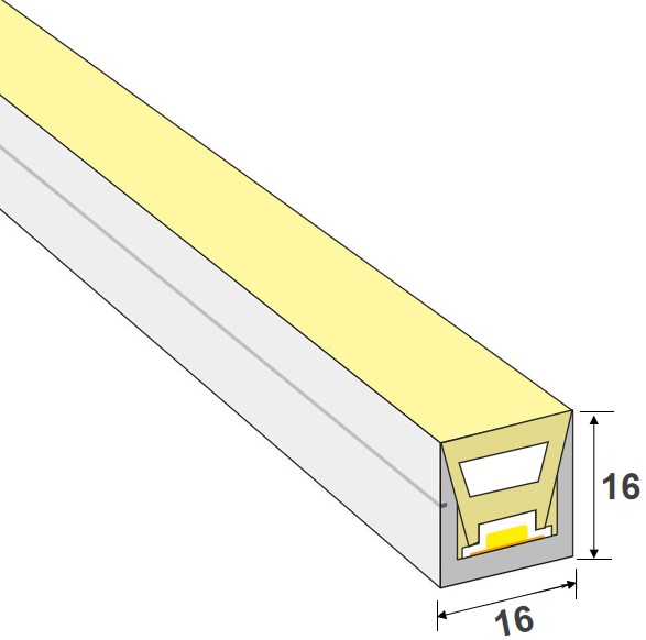 16*16mm 平面正弯LED霓虹灯带(图1)