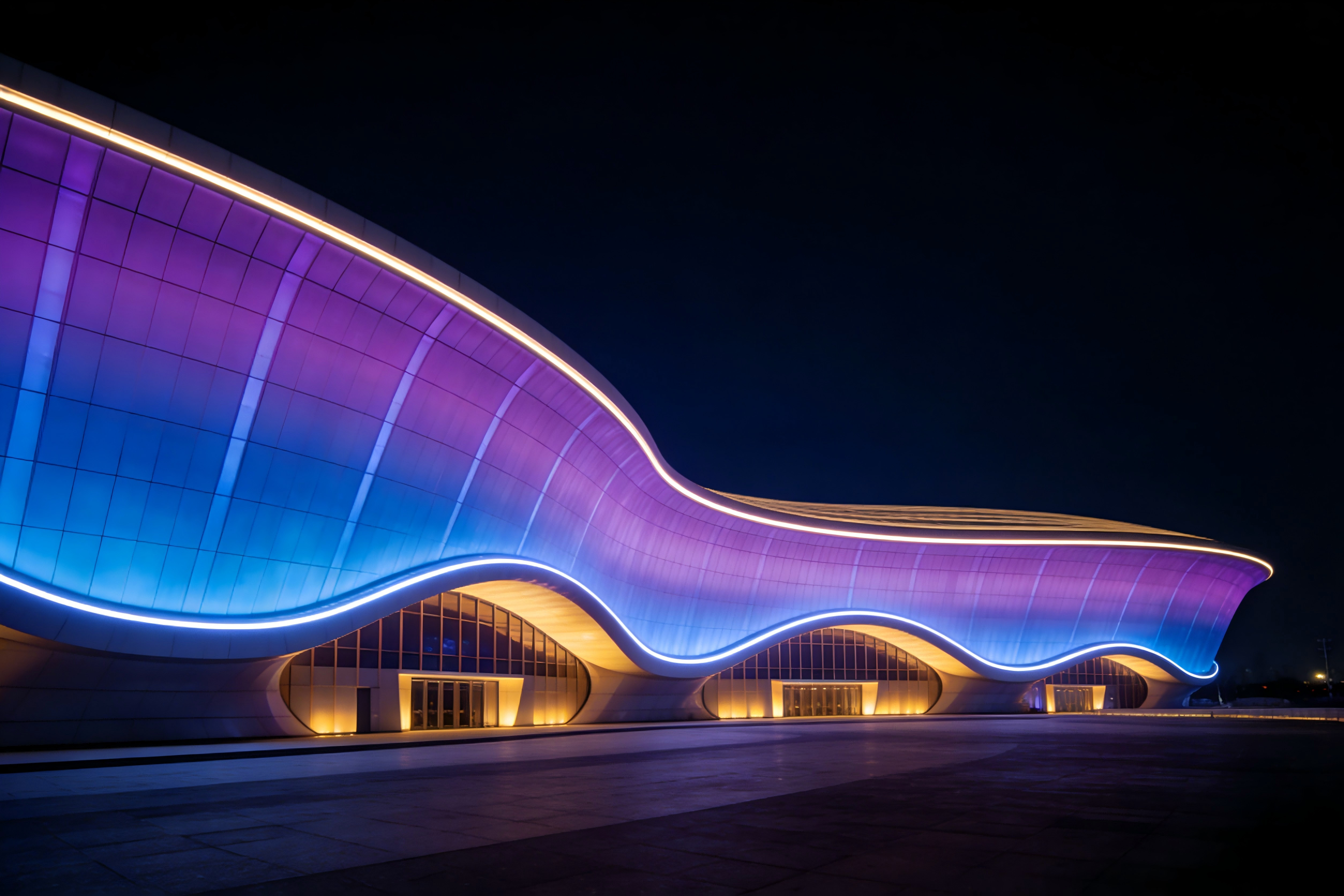 体育场馆动态亮化优选 金博安DMX512点控技术加持