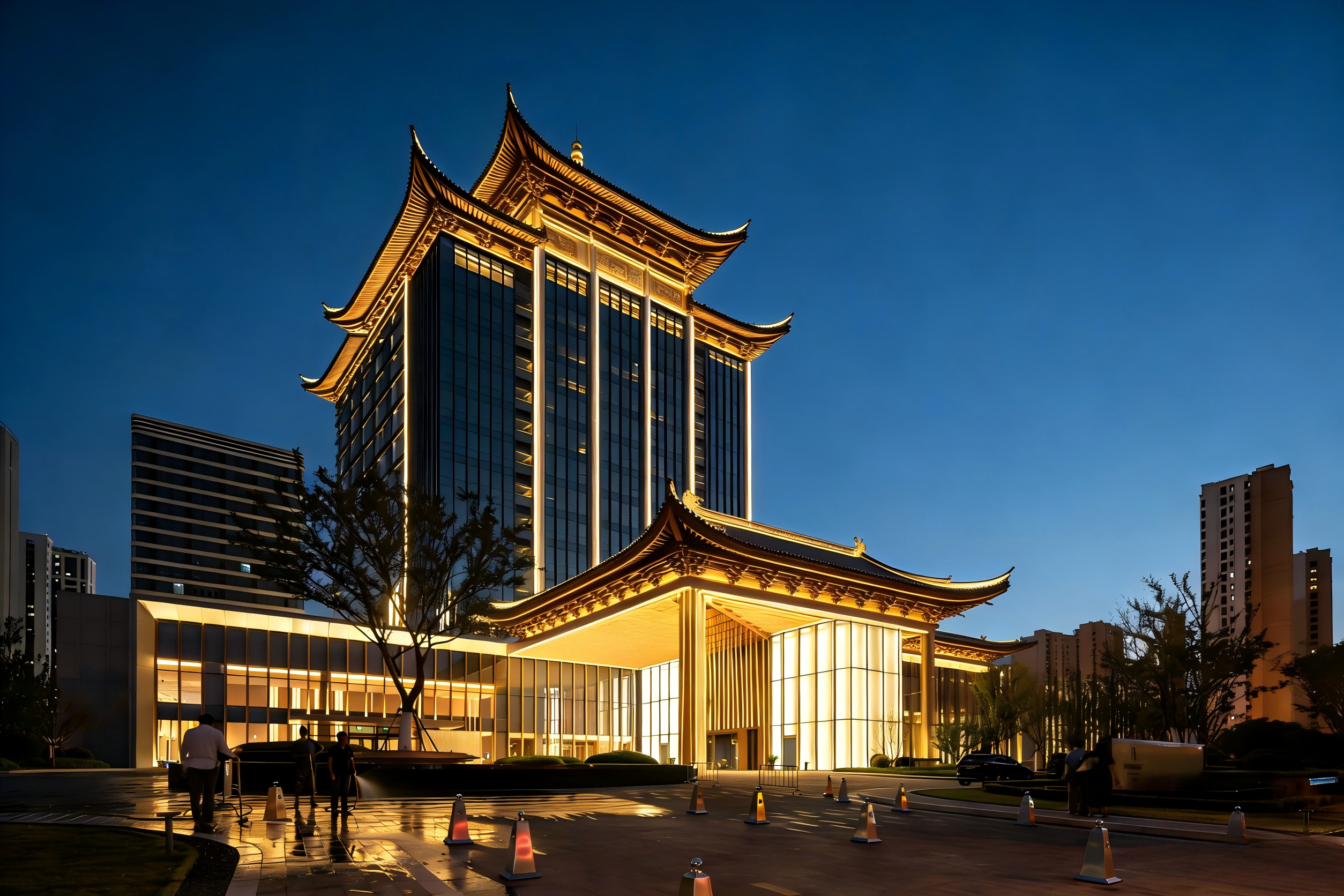 宾至如归酒店亮化 金博安3000K暖光洗墙灯(图1)