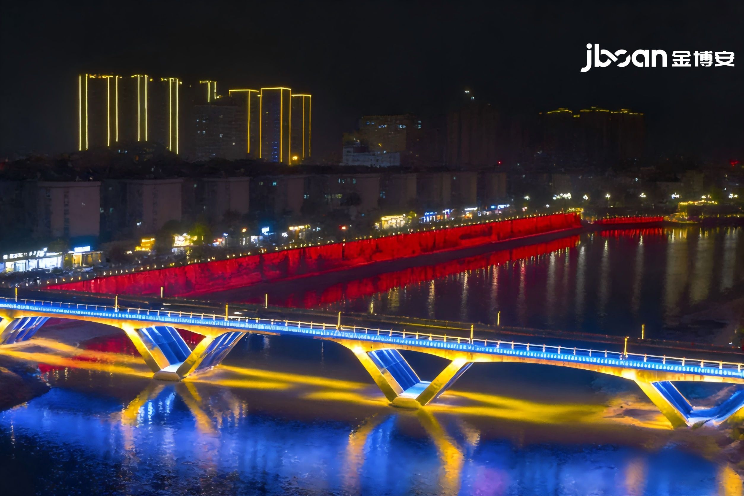 一河两岸夜景亮化升级:RGBWA 五色光源洗墙灯应用方案(图4) 一河两岸夜景亮化升级:RGBWA 五色光源洗墙灯应用方案(图4)