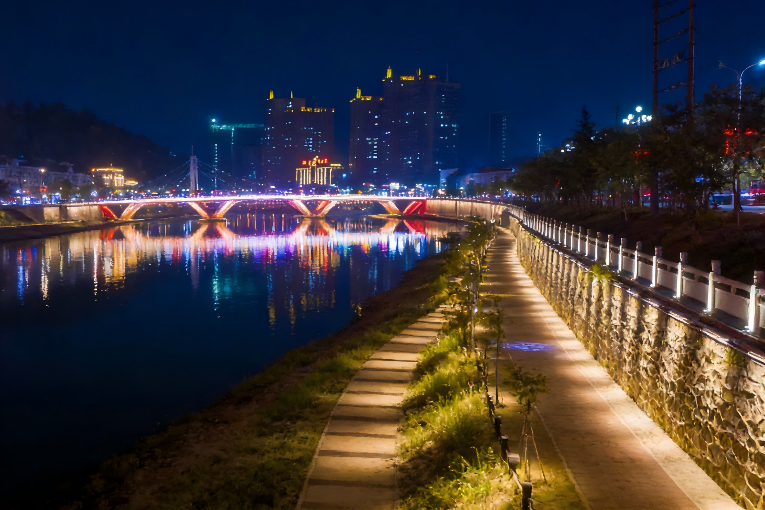 JBOAN 金博安 LED 柔性洗墙灯重塑河岸夜游质感(图1)