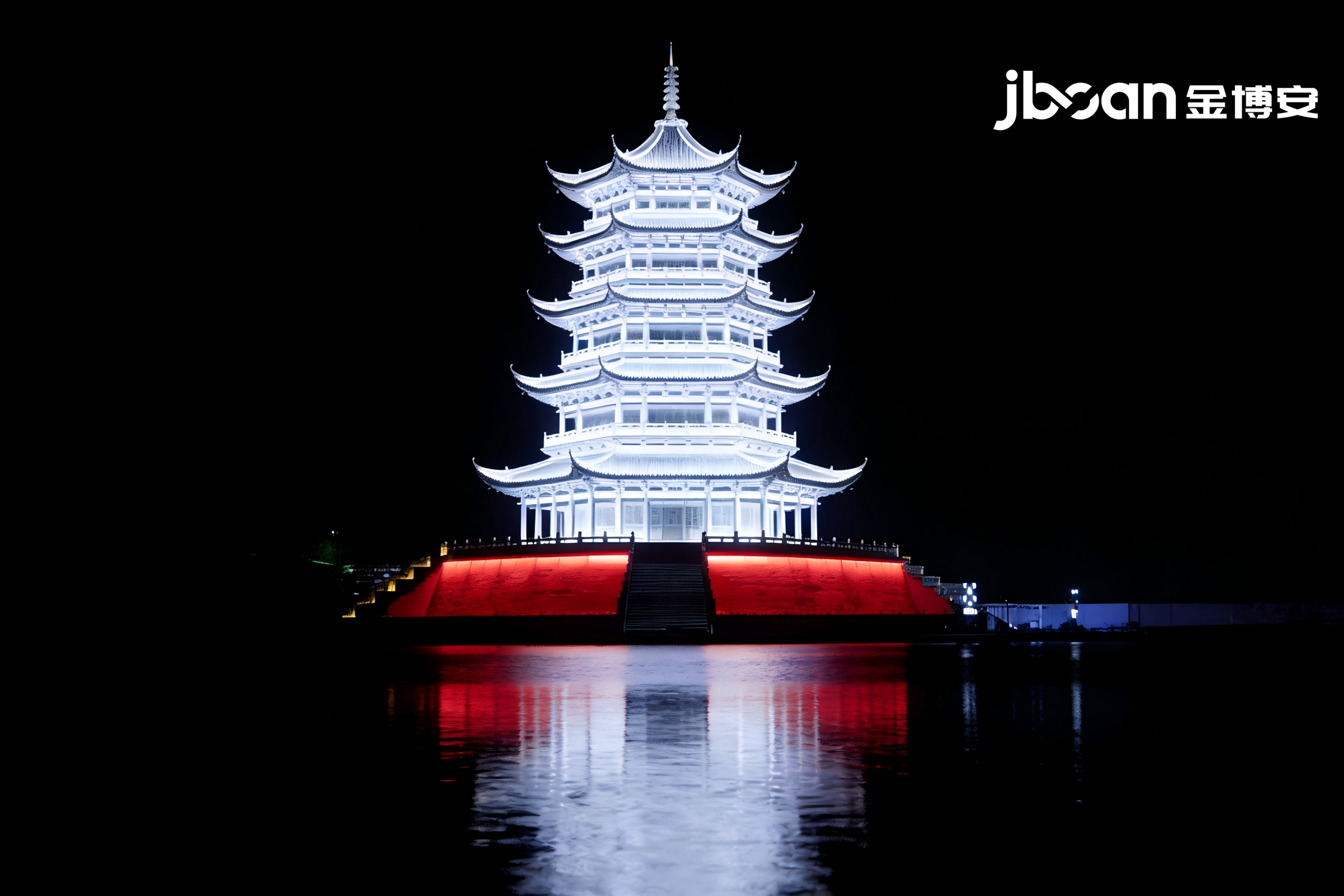 金博安24W RGBW四合一柔性洗墙灯赋能塔楼建筑(图8)