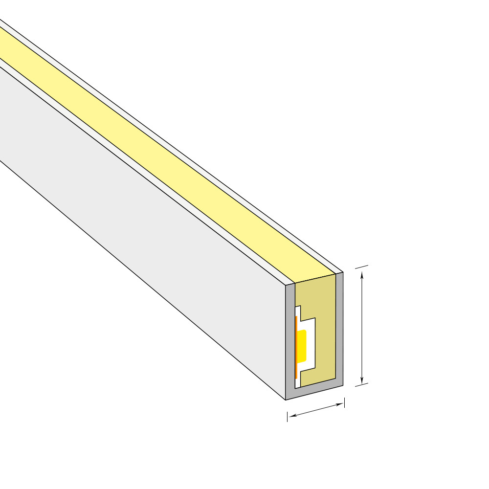 6*12mm 迷你侧弯平面LED霓虹灯带(图1)
