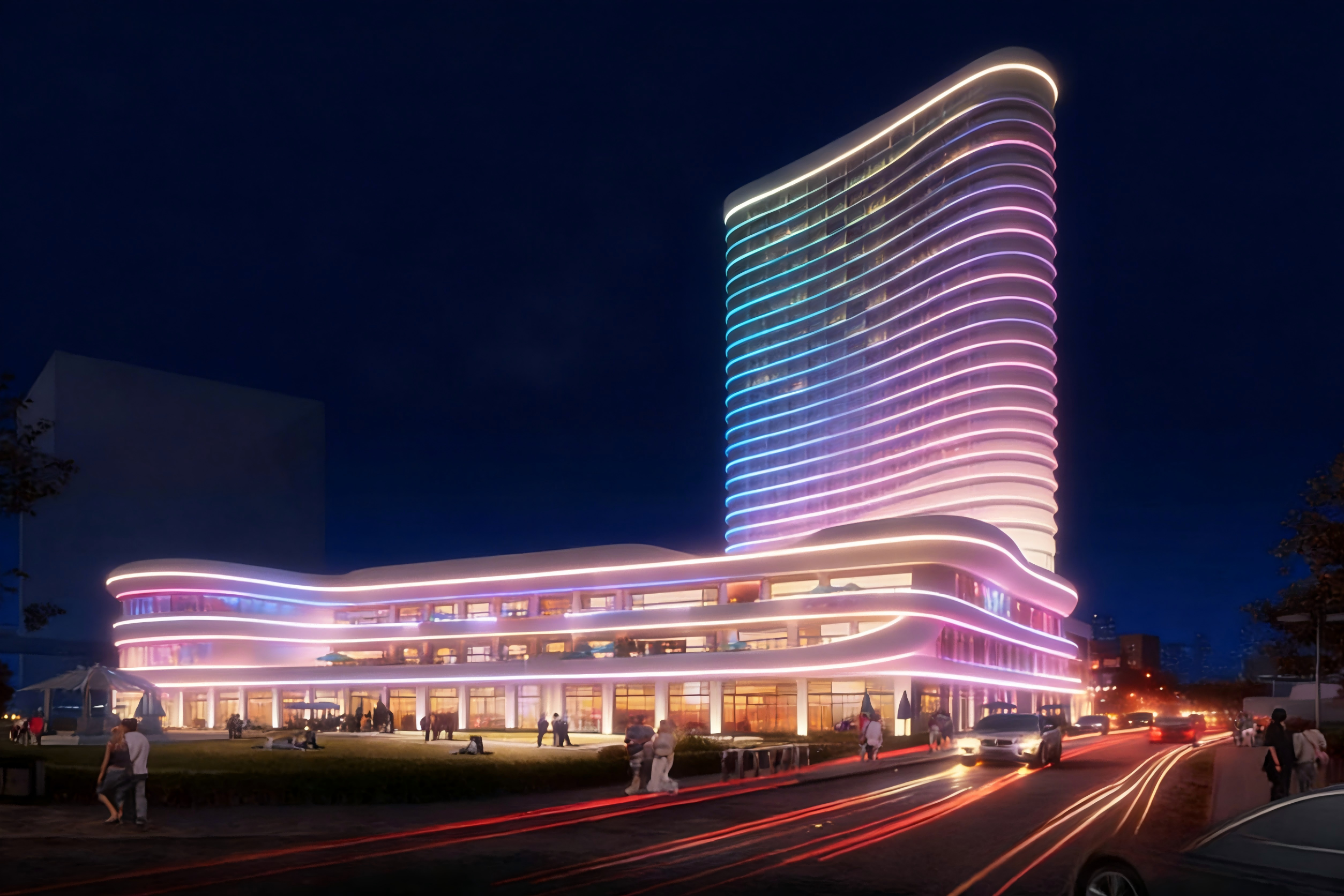 一座商场，一种节日光影 —— 金博安亮化方案(图1)