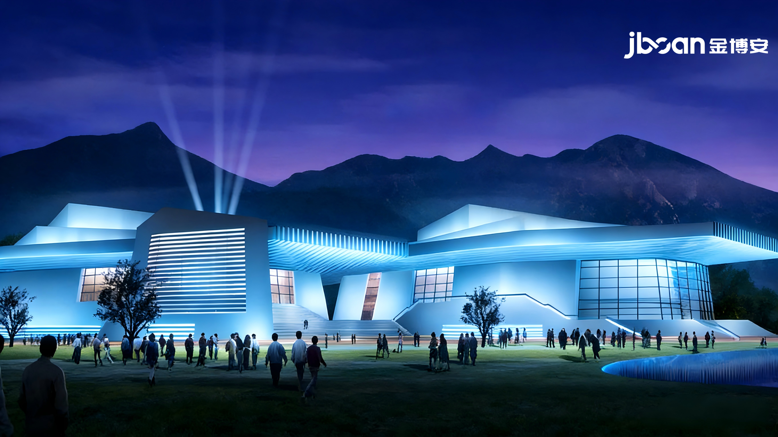 JBOAN 金博安：以缇芙妮蓝 LED 柔性霓虹灯，打造大剧院户外亮化新范式(图2)