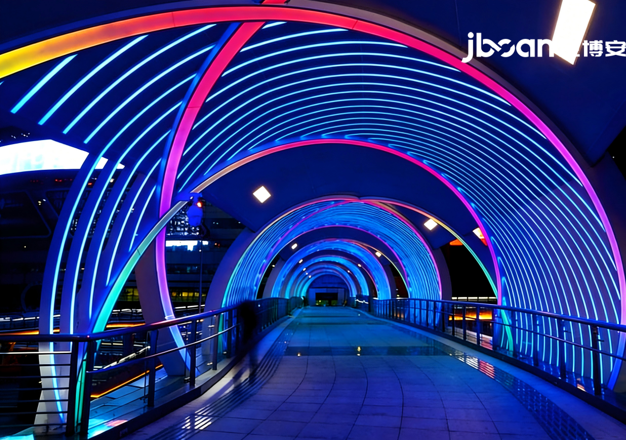 JBOAN金博安柔性霓虹灯打造梦幻天桥(图6)