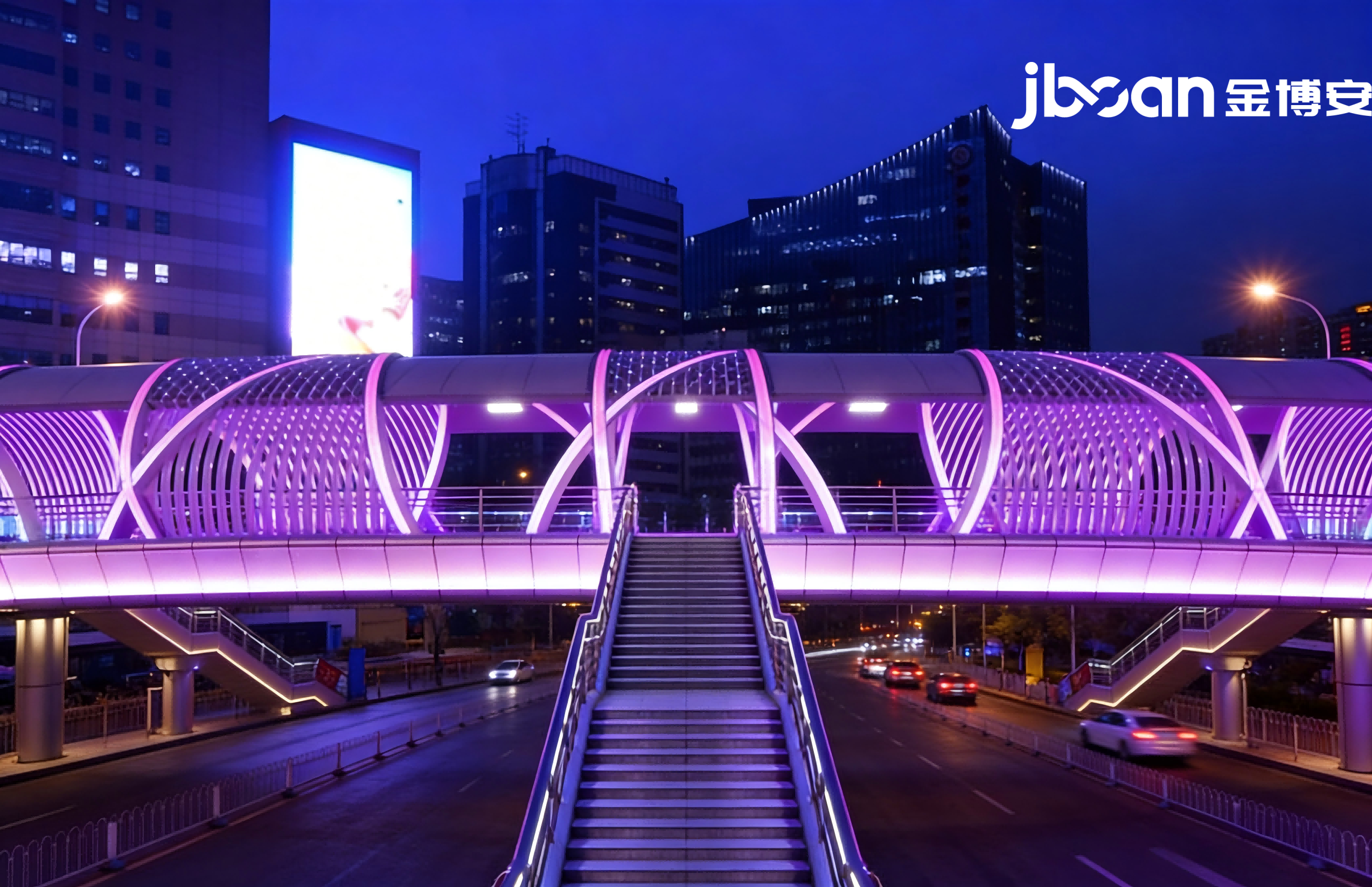 JBOAN金博安柔性霓虹灯打造梦幻天桥(图4)