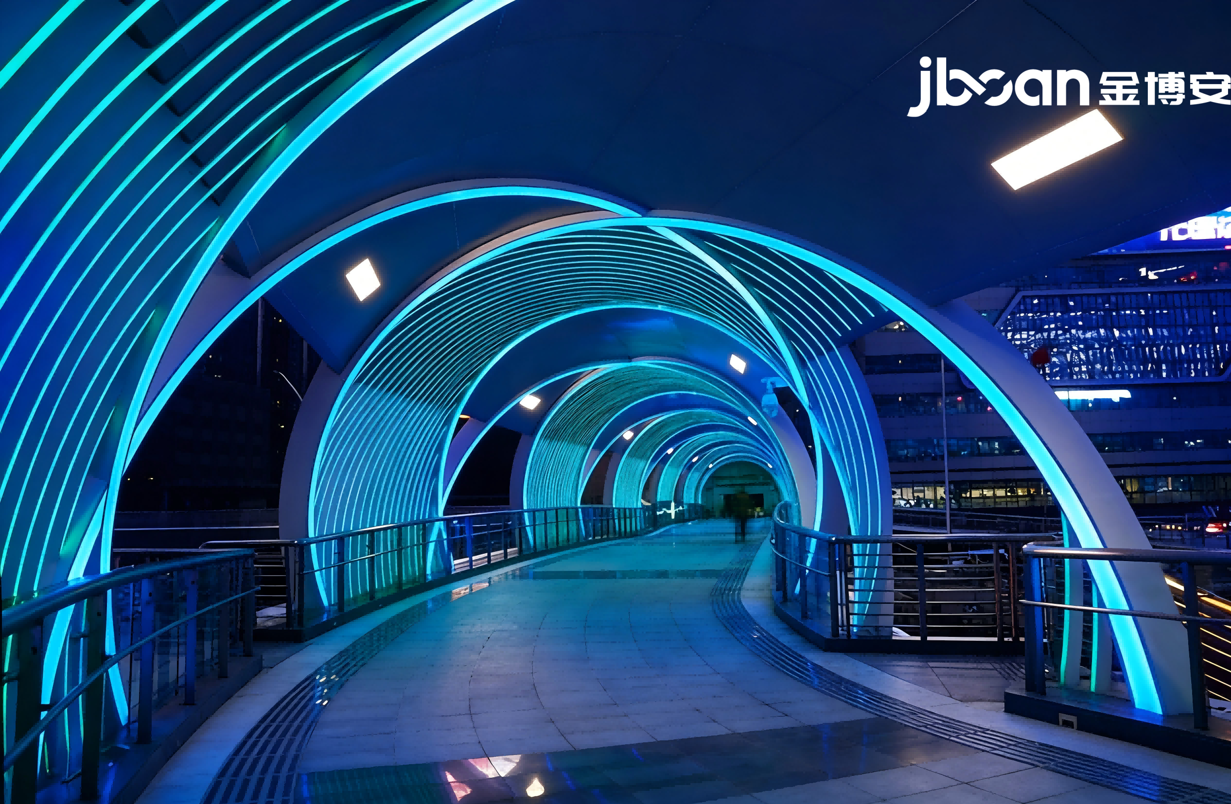 JBOAN金博安柔性霓虹灯打造梦幻天桥(图5)
