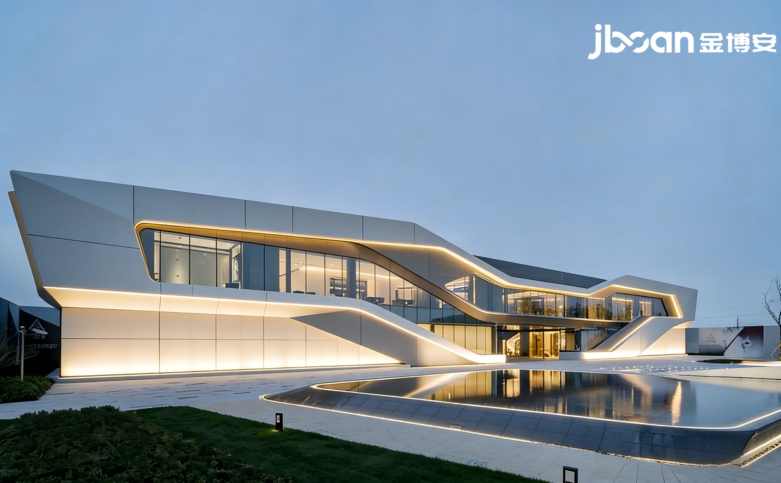 光影织境，焕新地标：JBOAN金博安点亮奉贤百联商圈夜景(图1)