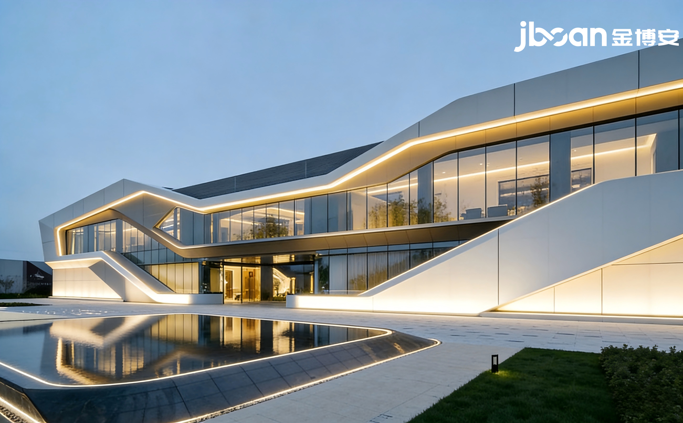 光影织境，焕新地标：JBOAN金博安点亮奉贤百联商圈夜景(图4)