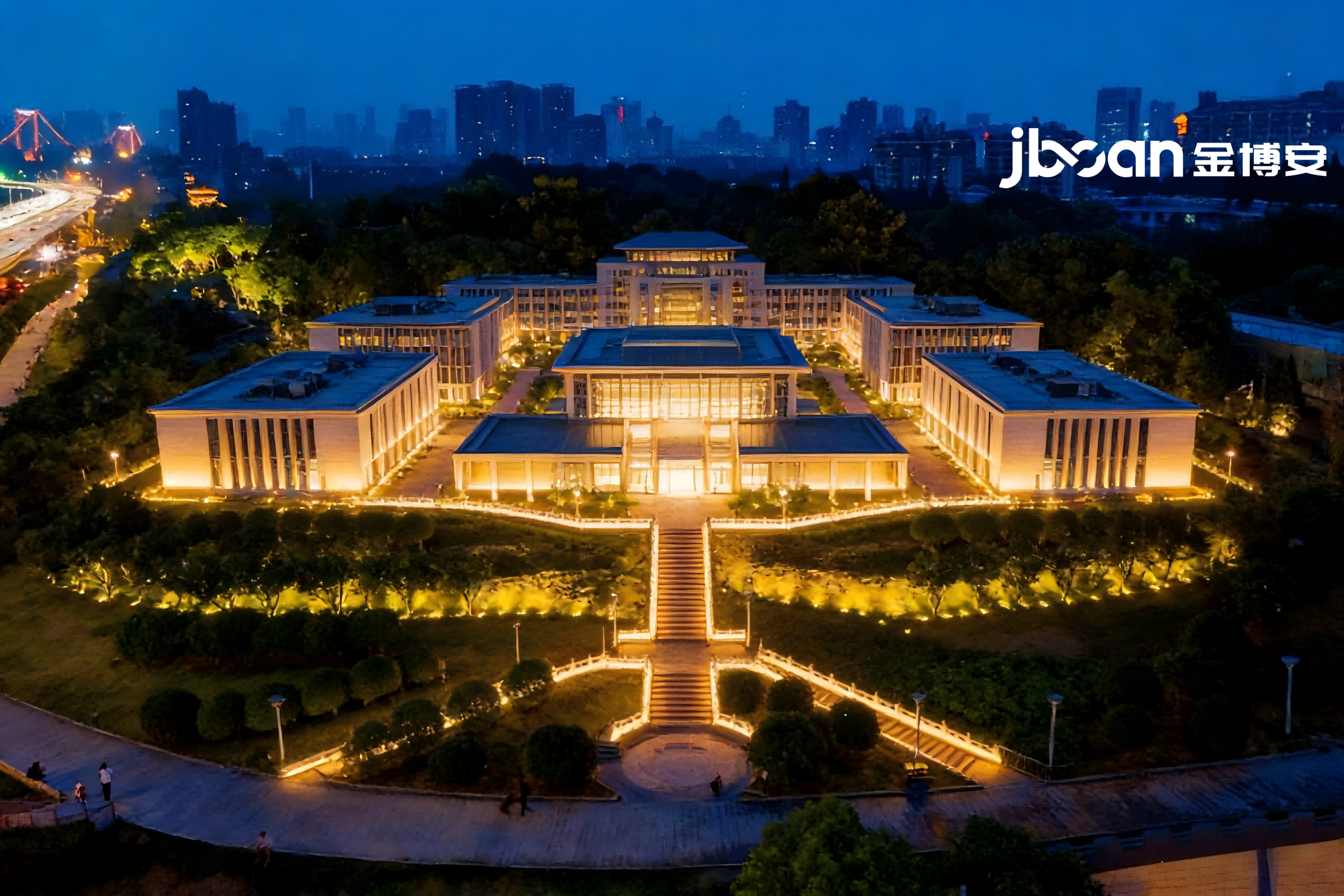 金博安柔性LED洗墙灯：点亮国宾路新会议