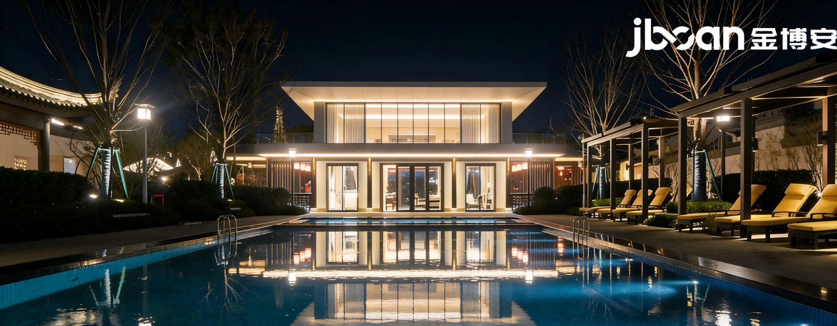 武汉三里畈桃花源示范区夜景亮化工程(图4)