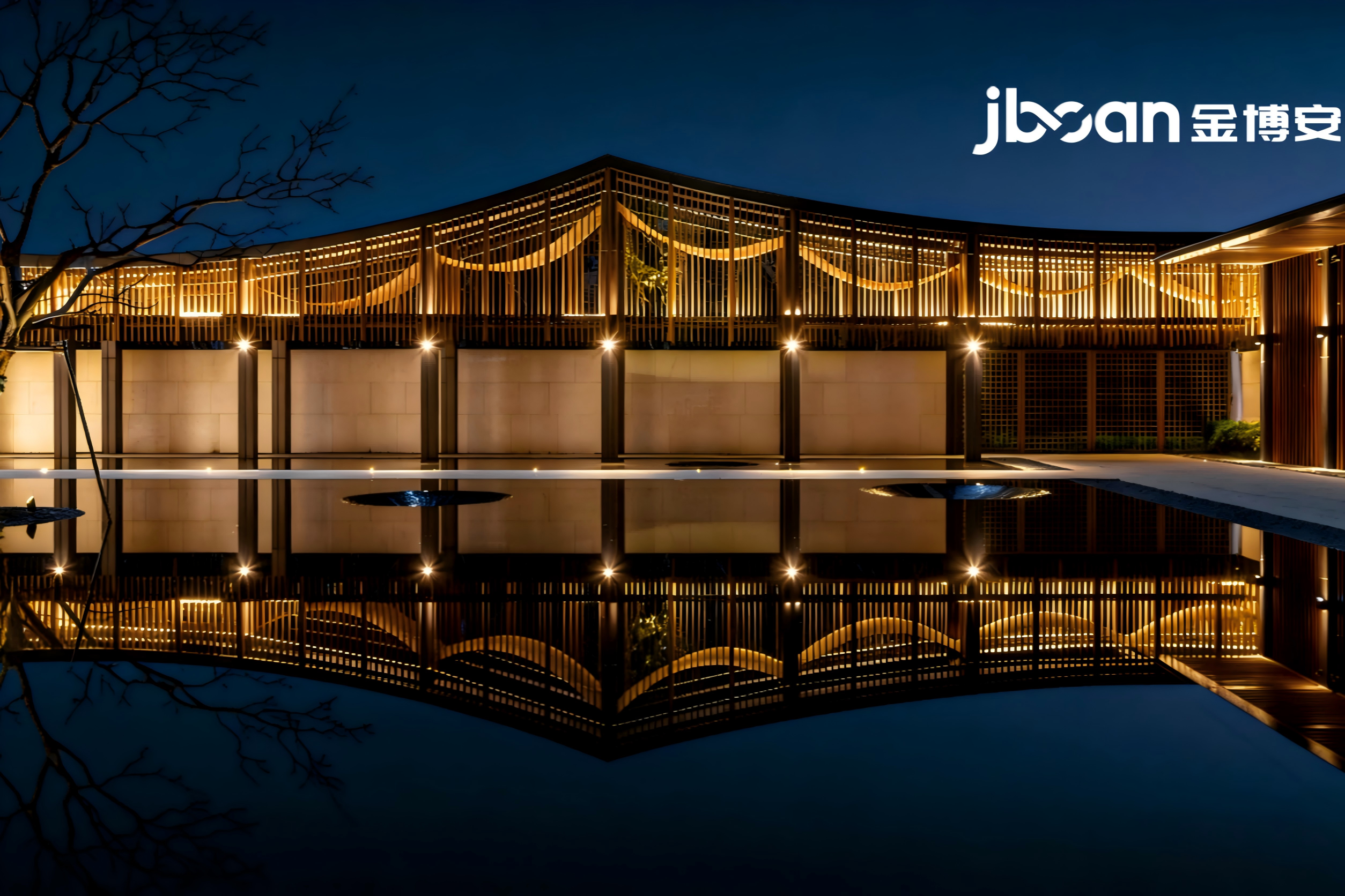 杭州市余杭区崇贤镇江南院子项目夜景照明
