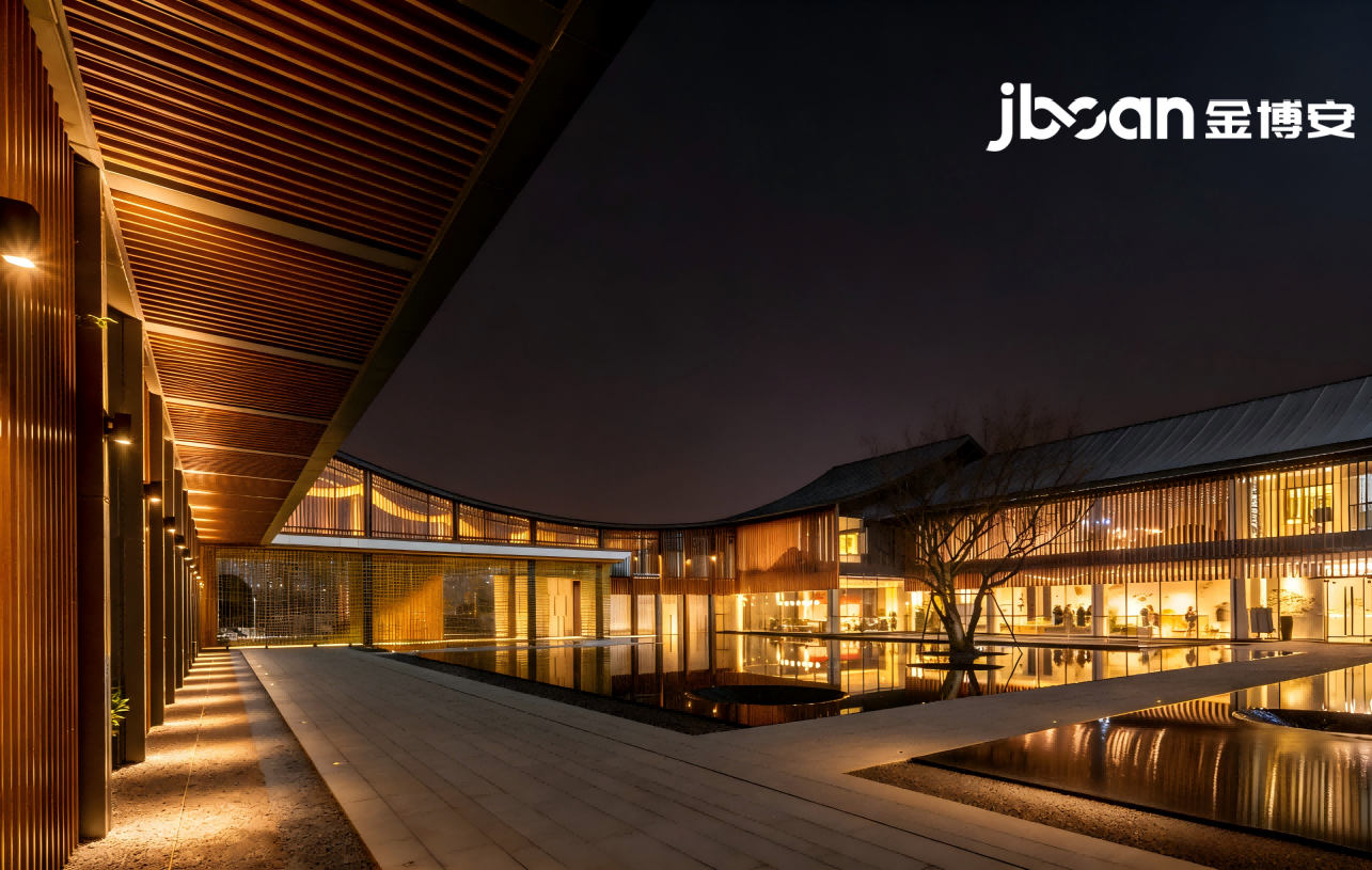 杭州市余杭区崇贤镇江南院子项目夜景照明(图3)