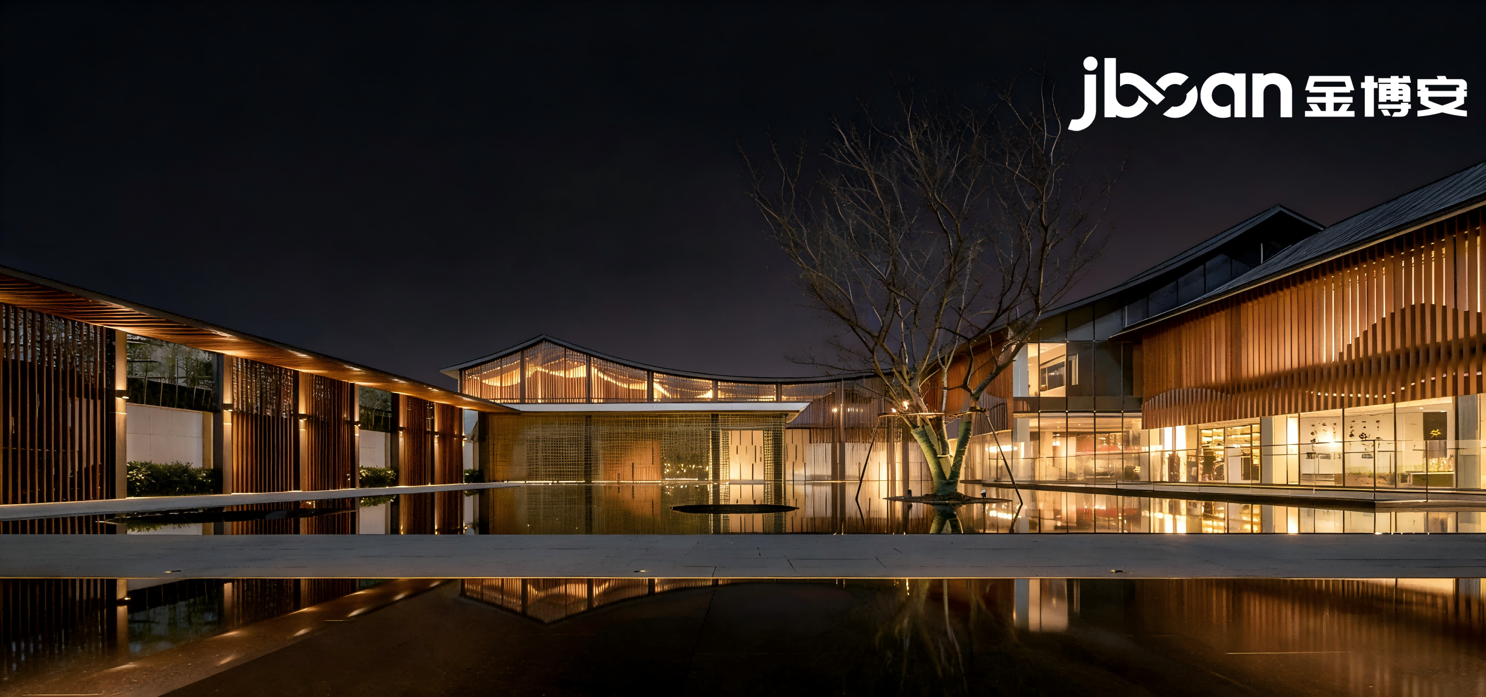 杭州市余杭区崇贤镇江南院子项目夜景照明(图2)