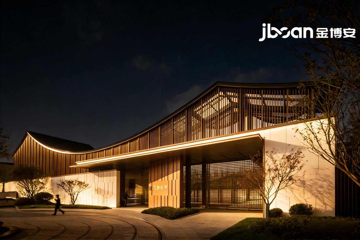 杭州市余杭区崇贤镇江南院子项目夜景照明(图1)