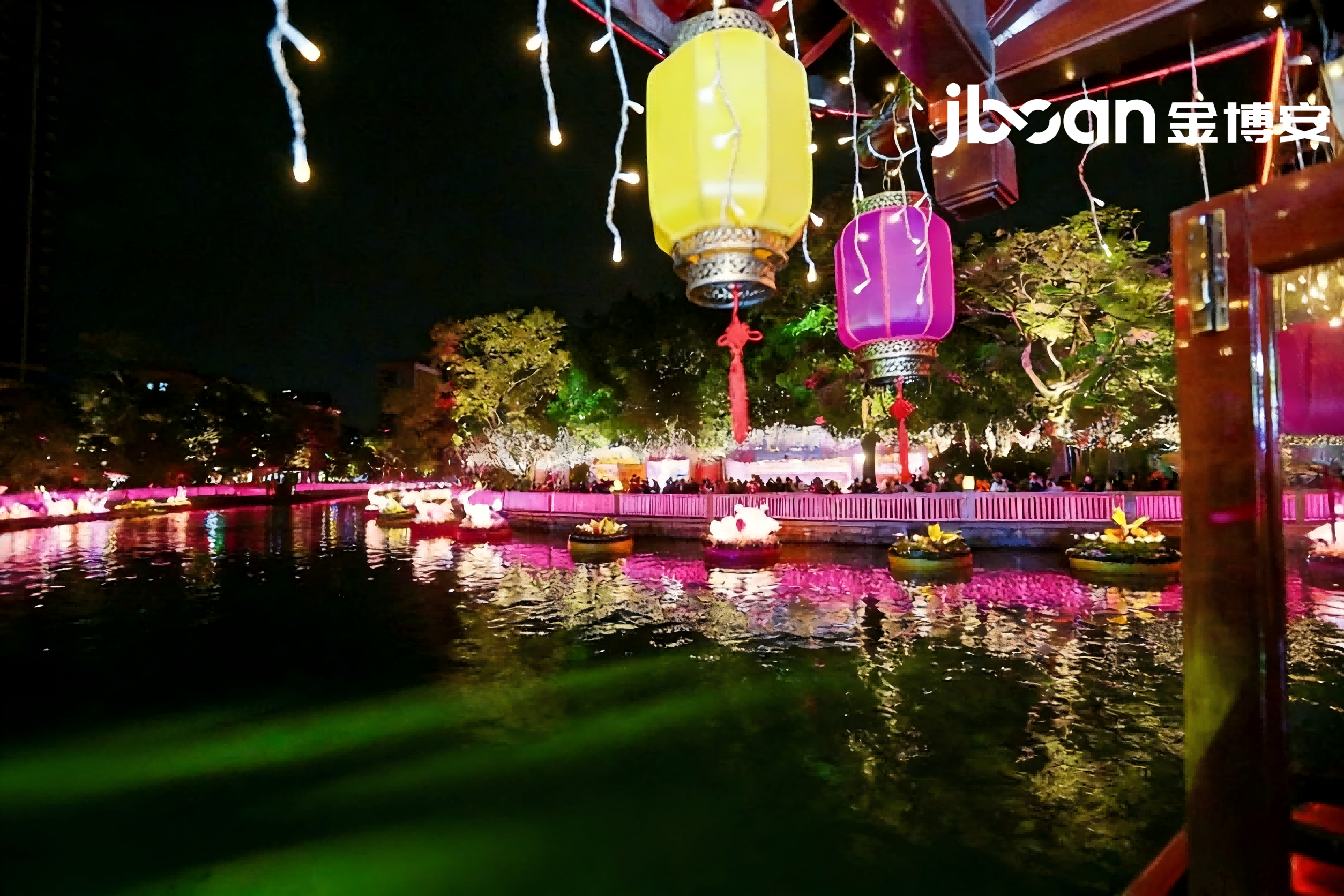 金博安RGBW柔性洗墙灯，点亮佛山里水一河两岸水岸夜景新画卷(图4)