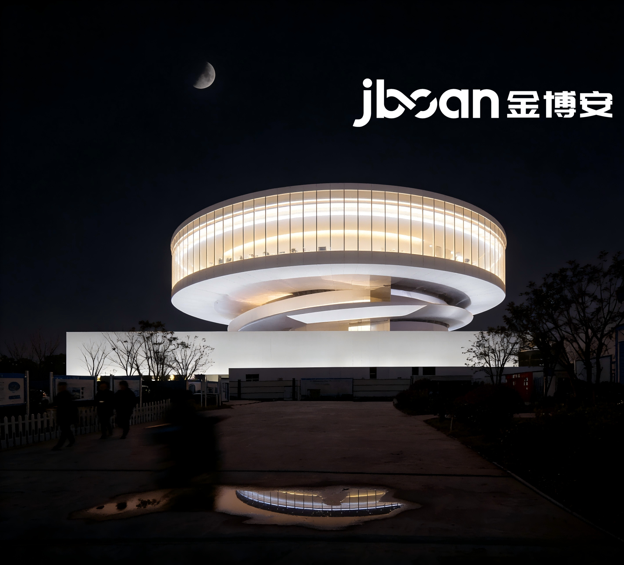 JBOAN柔性洗墙灯打造杭州智慧网谷展示中心(图2)