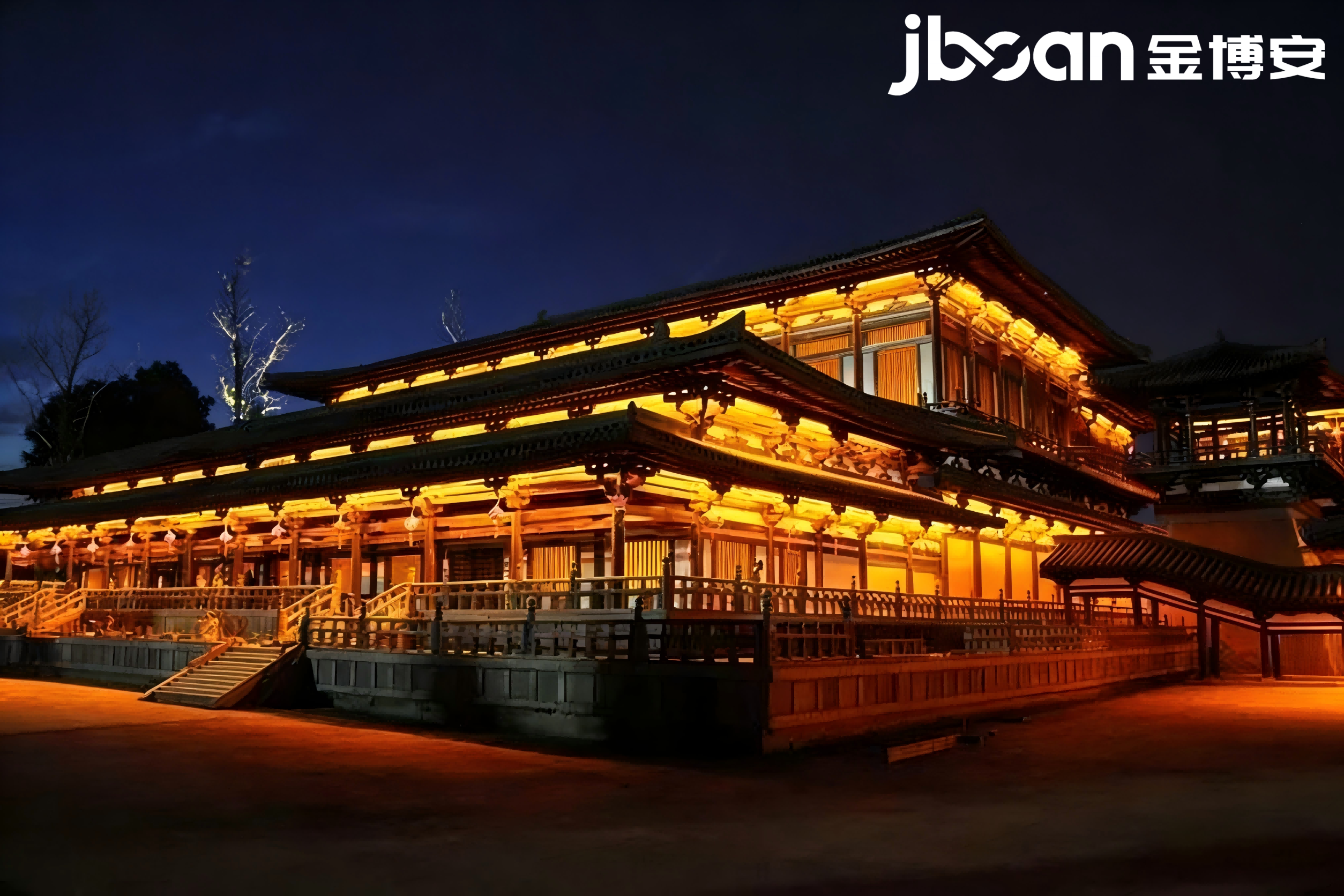 金辉映千宫,古韵耀长安|JBOAN金博安点亮大明宫遗址夜景(图2) 金辉映千宫,古韵耀长安|JBOAN金博安点亮大明宫遗址夜景(图2)