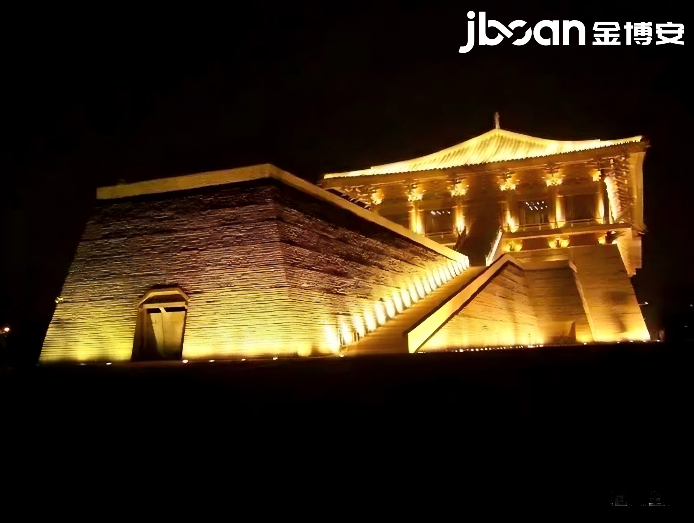 金辉映千宫,古韵耀长安|JBOAN金博安点亮大明宫遗址夜景(图3) 金辉映千宫,古韵耀长安|JBOAN金博安点亮大明宫遗址夜景(图3)