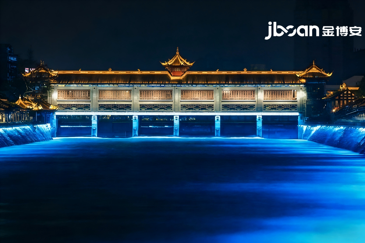 霓虹映岷江，灯火暖夜市｜JBOAN金博安点亮都江堰城西夜经济(图1)