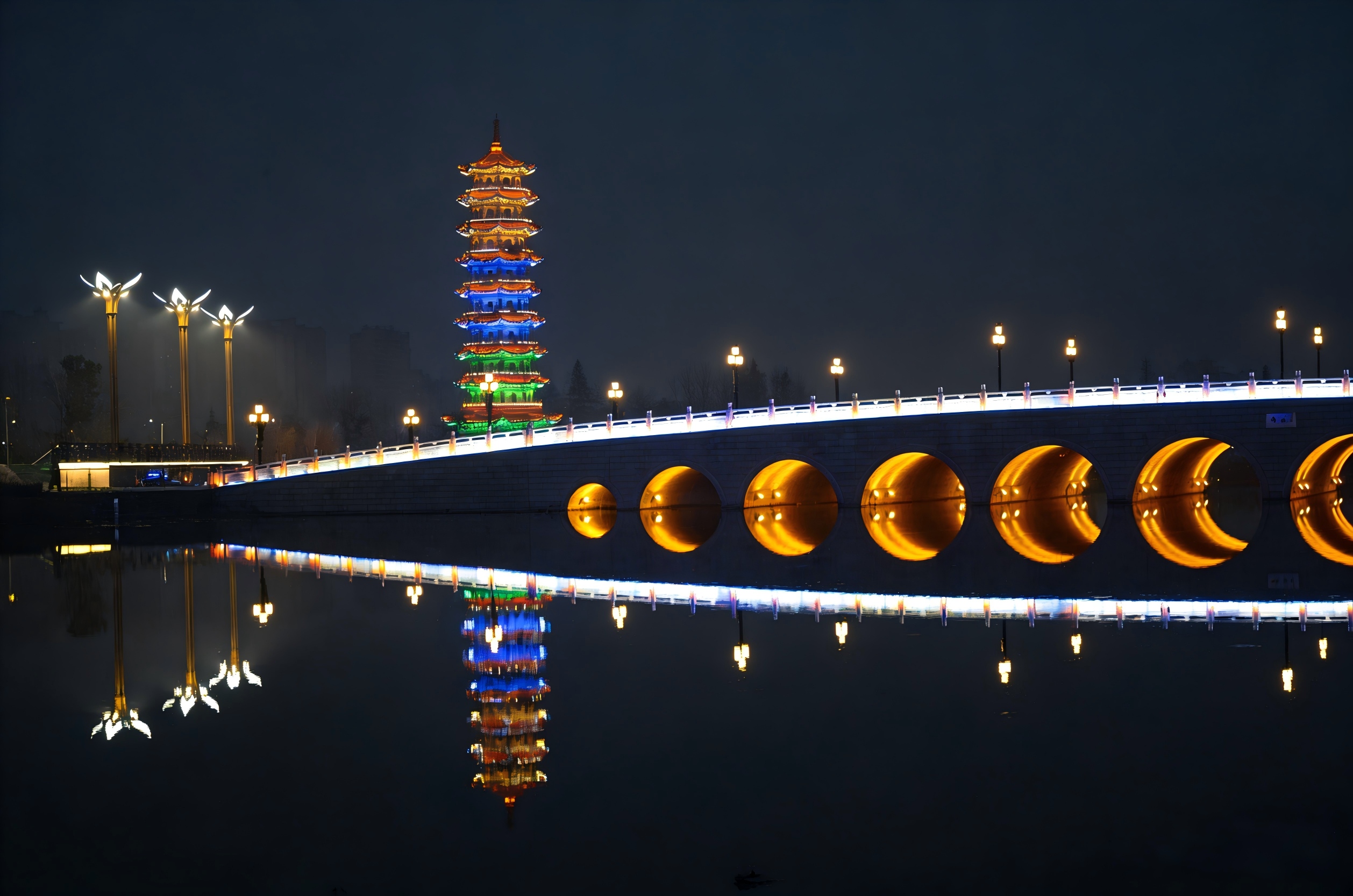 暖光映水岸，夜醉夏都东湖｜JBOAN金博安点亮河岸诗意夜景(图4)