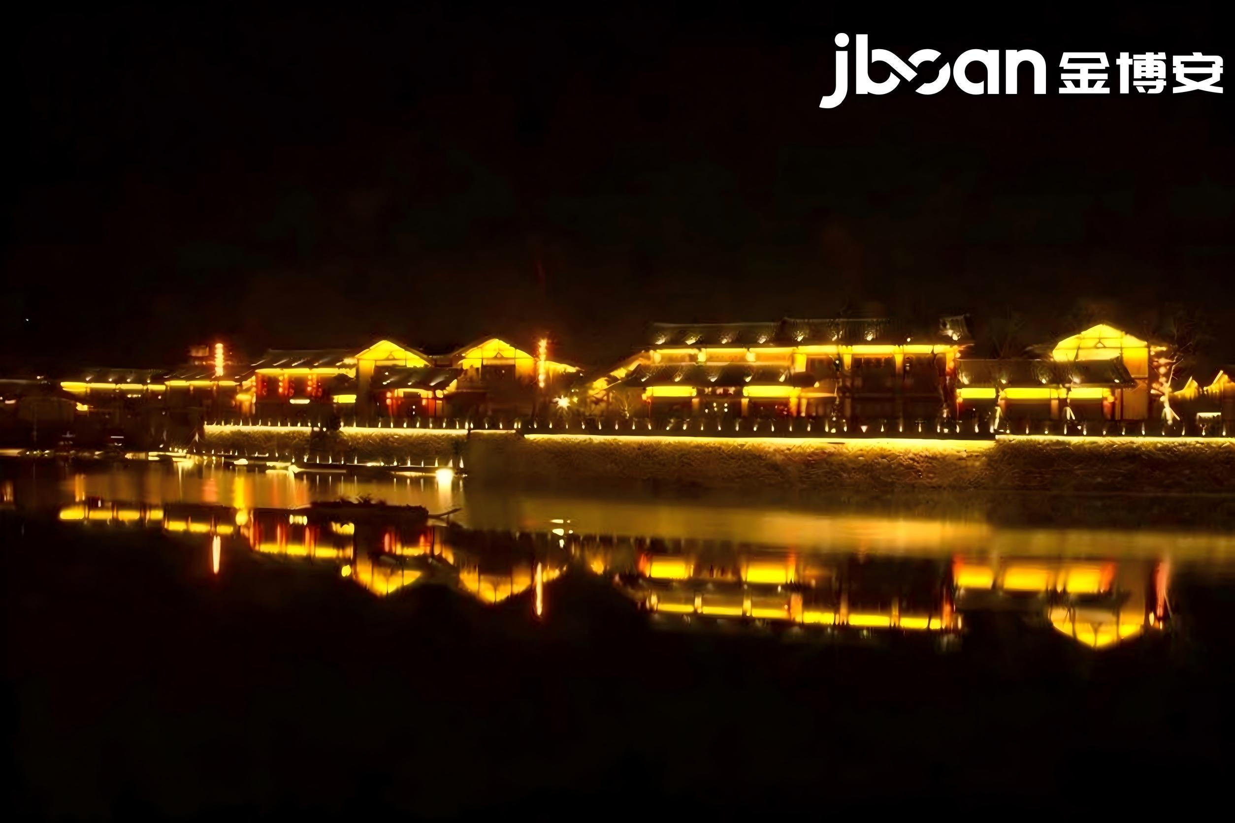 金辉映古邑，夜醉盐湖城｜JBOAN金博安点亮东方盐湖景区古韵夜景(图2)