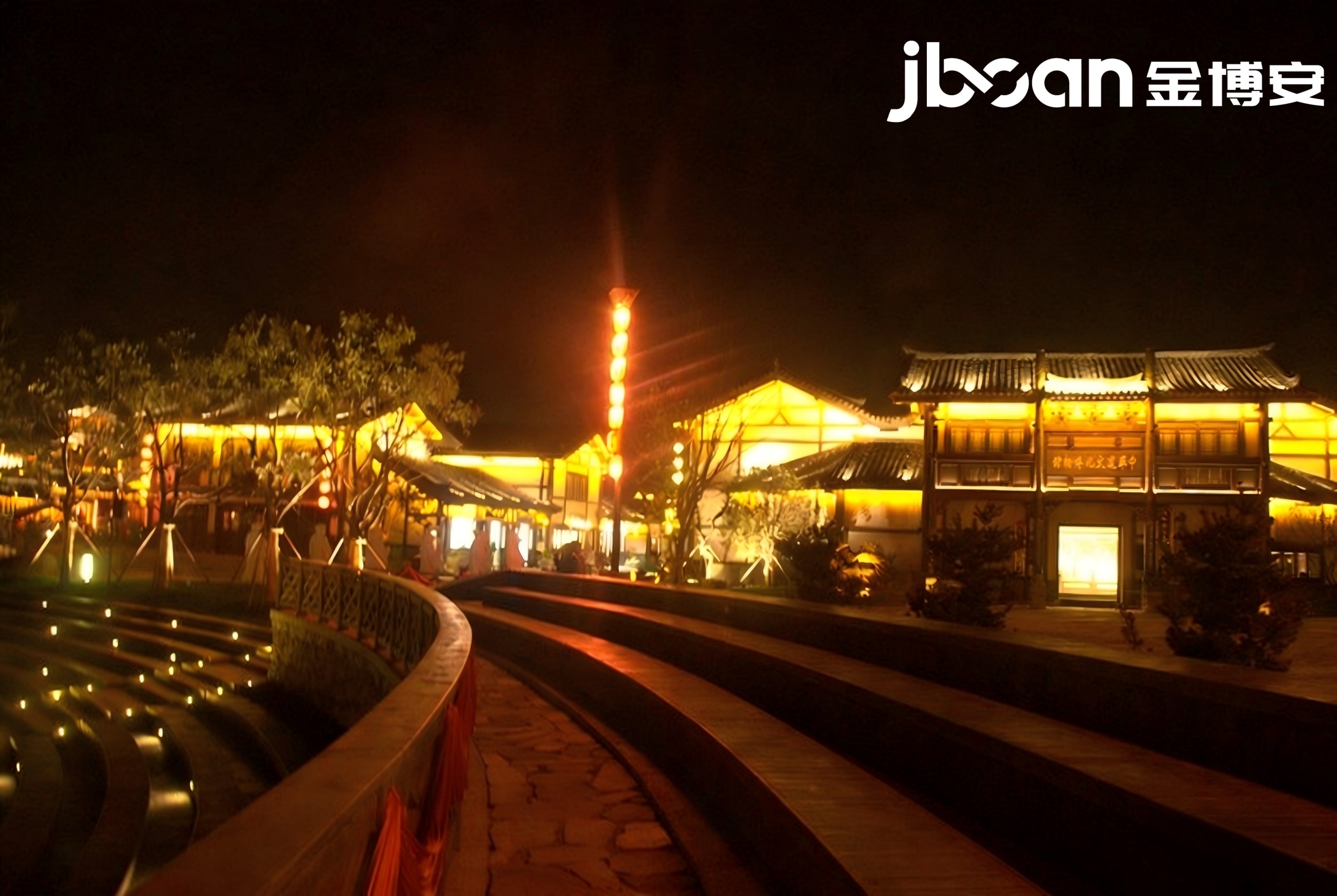 金辉映古邑，夜醉盐湖城｜JBOAN金博安点亮东方盐湖景区古韵夜景(图3)