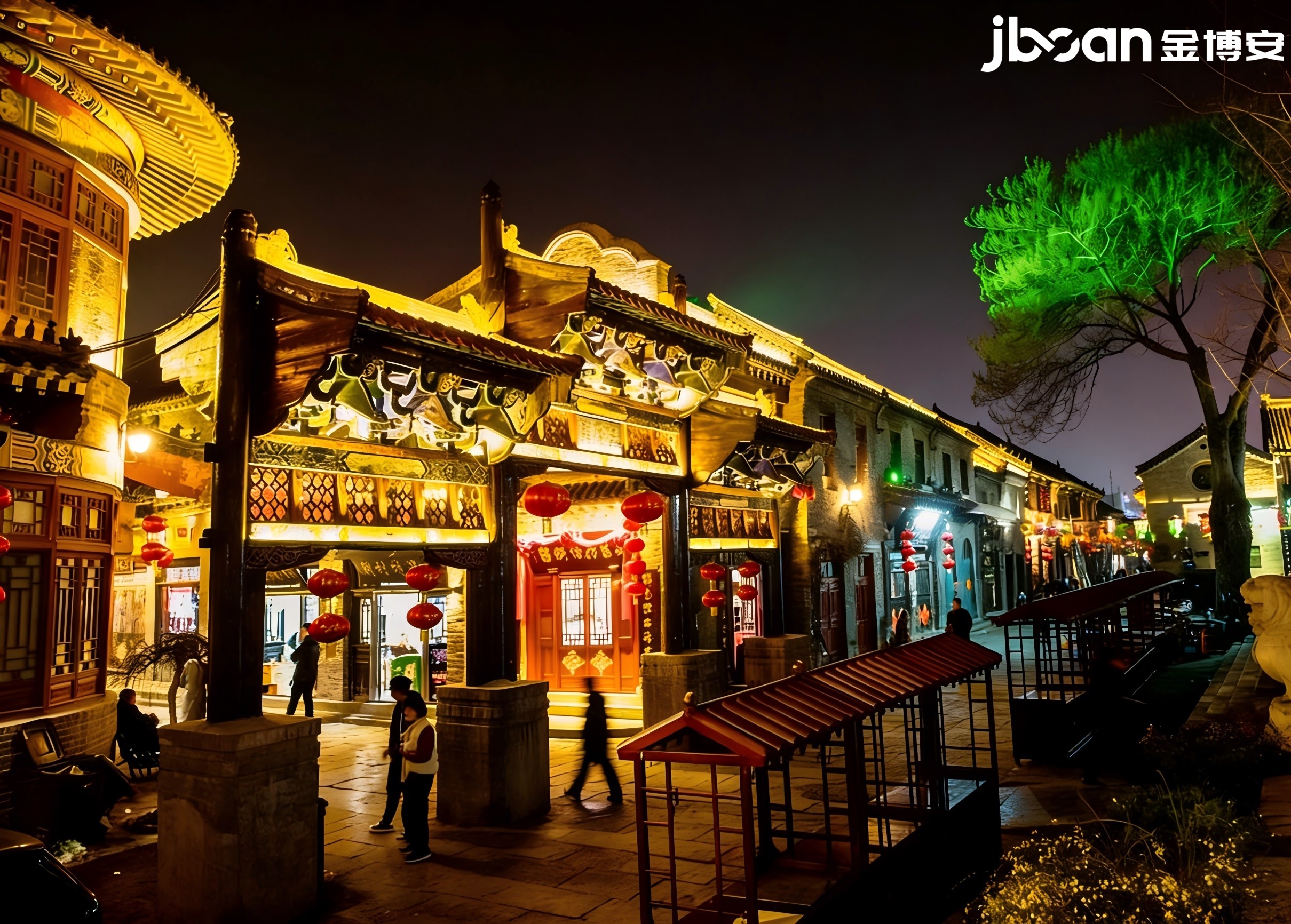 JBOAN金博安匠造淄博周村古街夜景(图8)