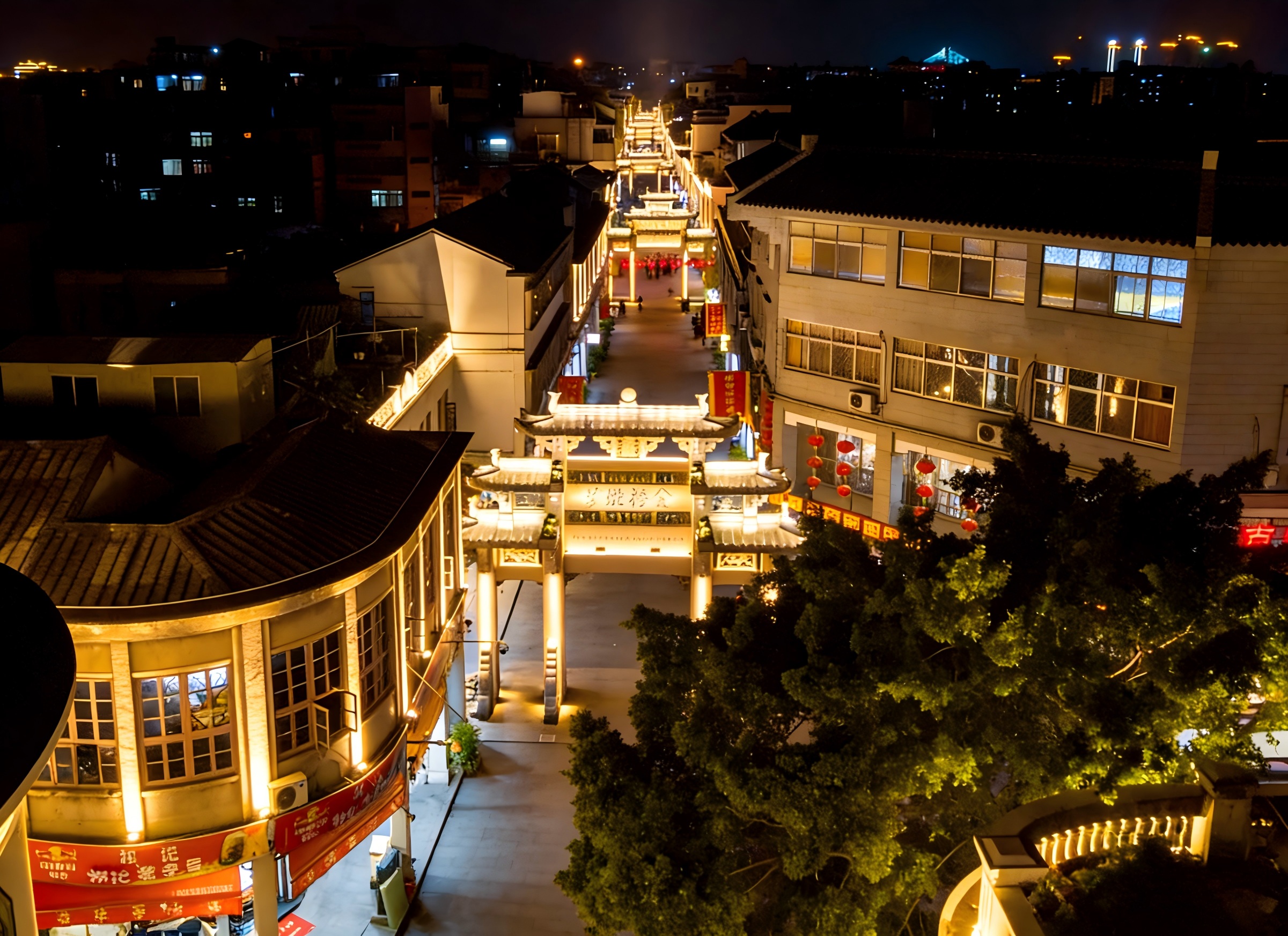 金辉映潮韵,灯耀古牌坊|JBOAN金博安点亮潮州牌坊街商业夜景(图5) 金辉映潮韵,灯耀古牌坊|JBOAN金博安点亮潮州牌坊街商业夜景(图5)