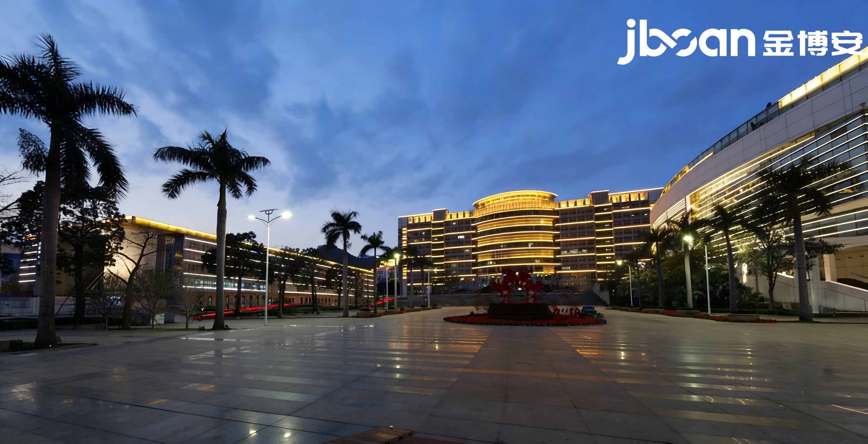  暖光筑城芯，灯耀盐田湾｜JBOAN金博安点亮盐田区公共文化建筑夜景(图3)