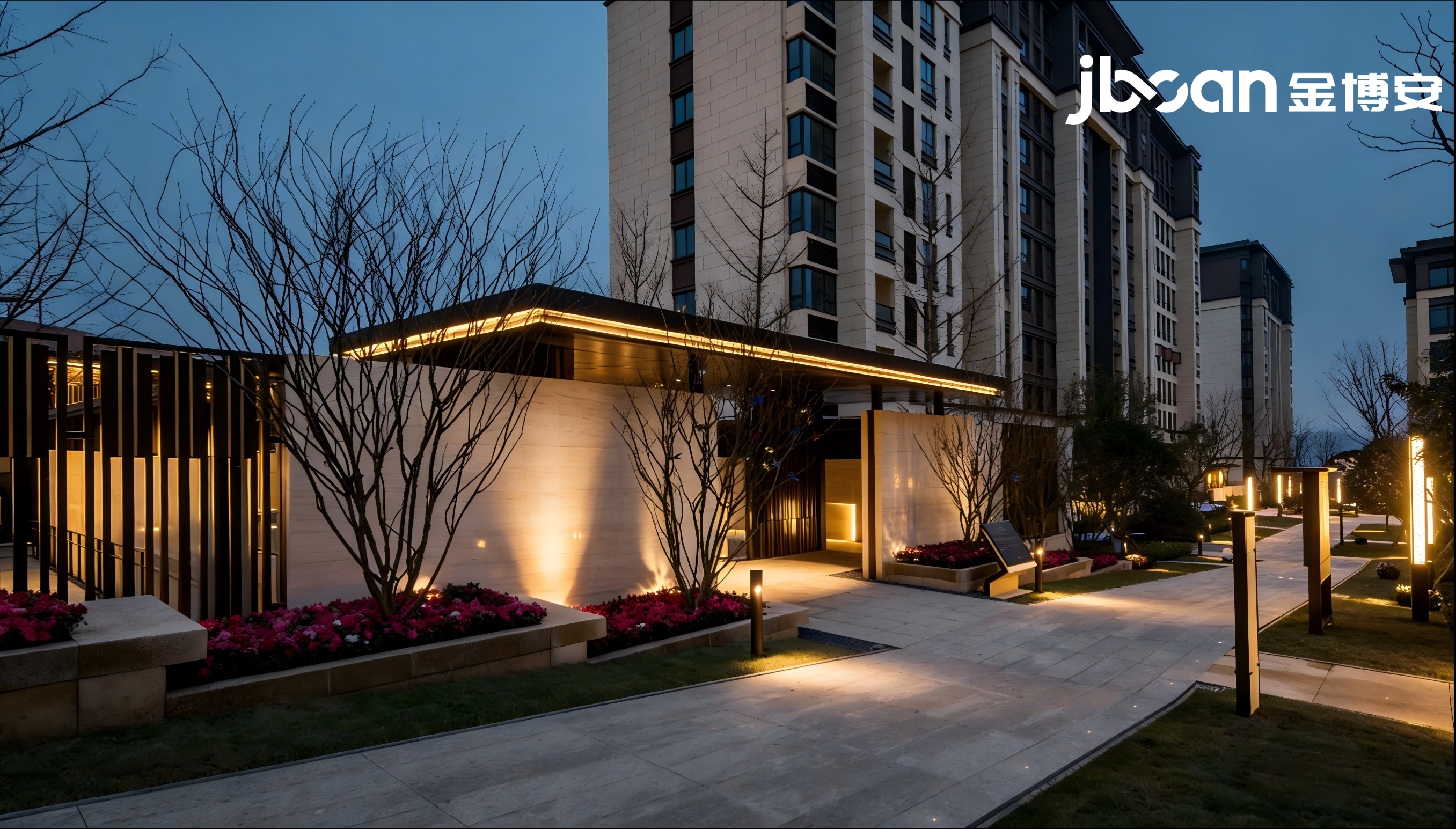 柔光筑云顶，光影映归心｜JBOAN金博安匠造重庆龙湖两江新宸·云顶夜景亮化(图5)