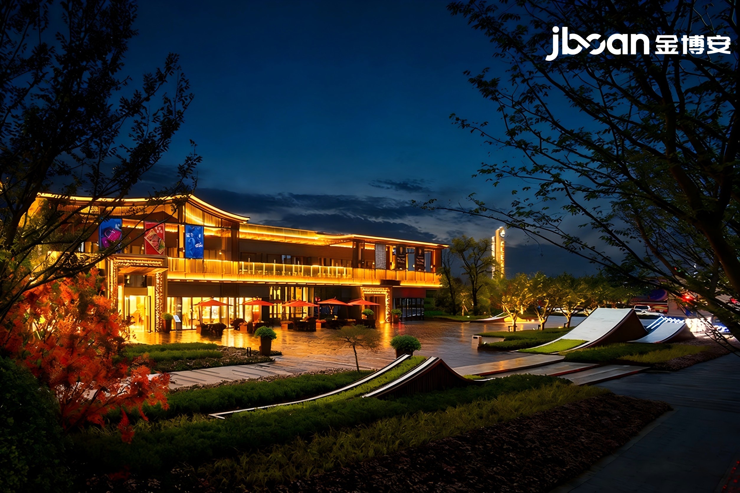 金博安2200K柔性洗墙灯：点亮合肥龙湖·瑶海天街的东方夜韵(图3)