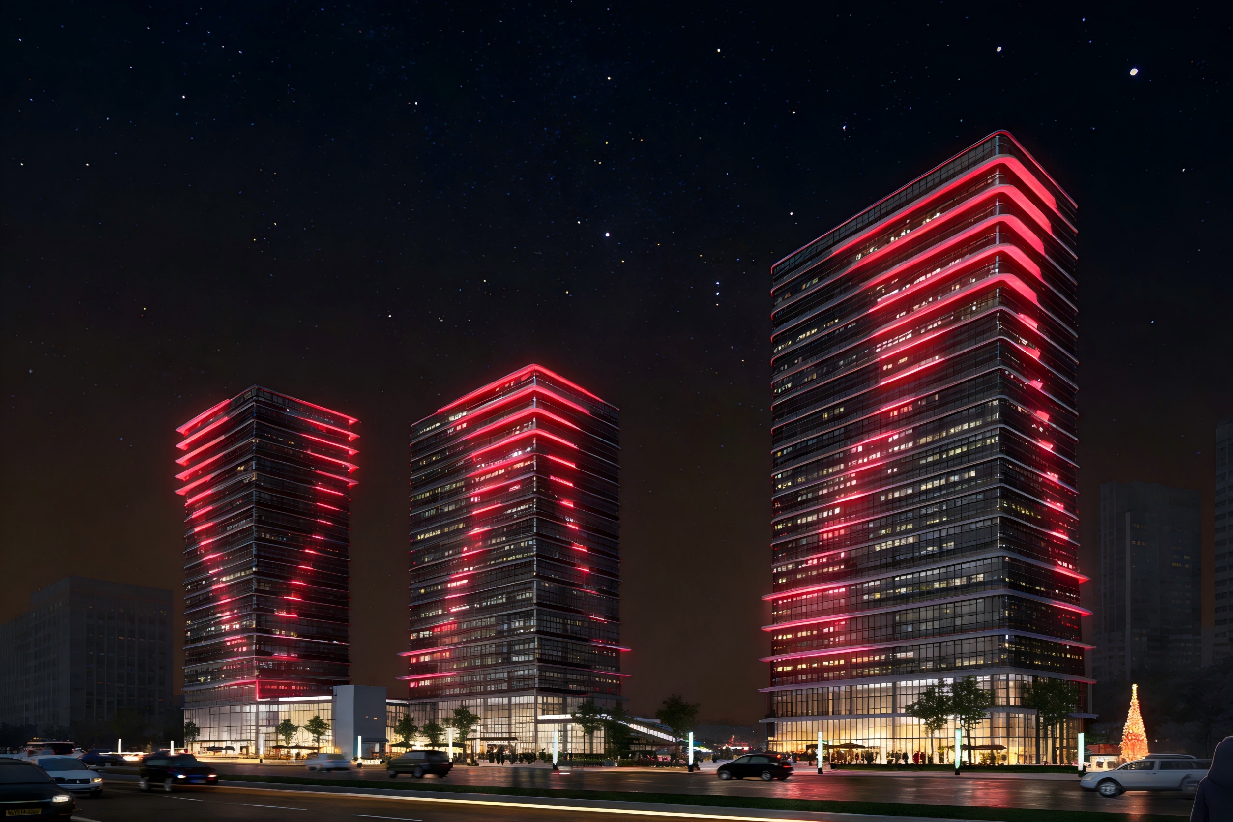 金博安工程级RGBW柔性洗墙灯 赋能深圳华南城楼宇亮化升级(图1)