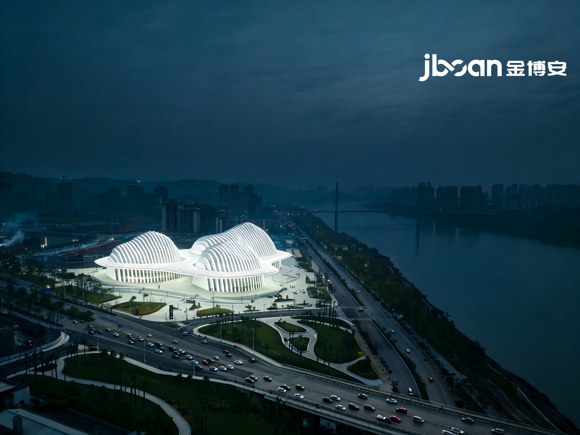 金博安4000K柔性DMX512洗墙灯：点亮广西文化艺术中心的光影诗章(图3)