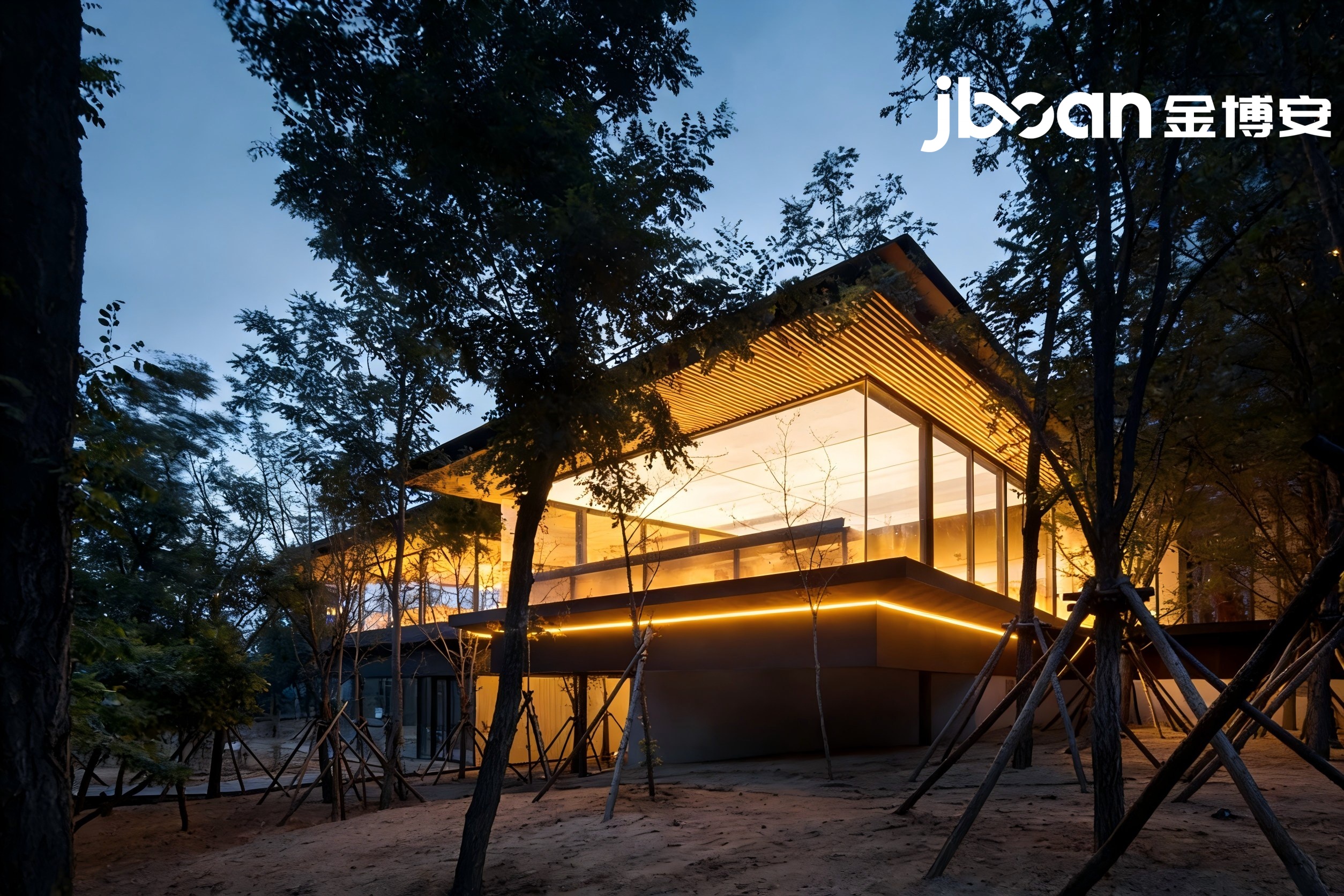 JBOAN金博安｜光影融林，点亮阿那亚槐树林餐饮会所(图1)