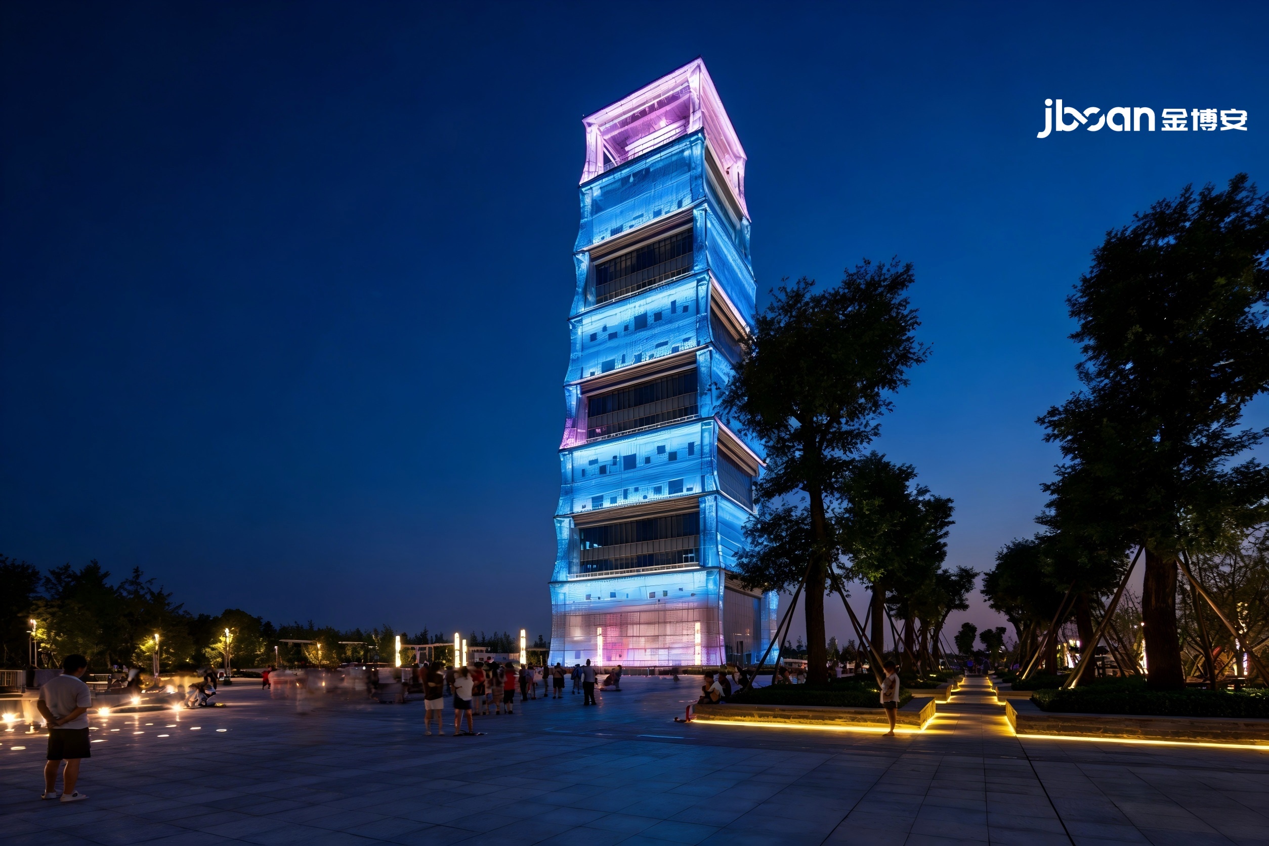 JBOAN金博安|光影筑梦,点亮西安航天城文化生态园(图1) JBOAN金博安|光影筑梦,点亮西安航天城文化生态园(图1)