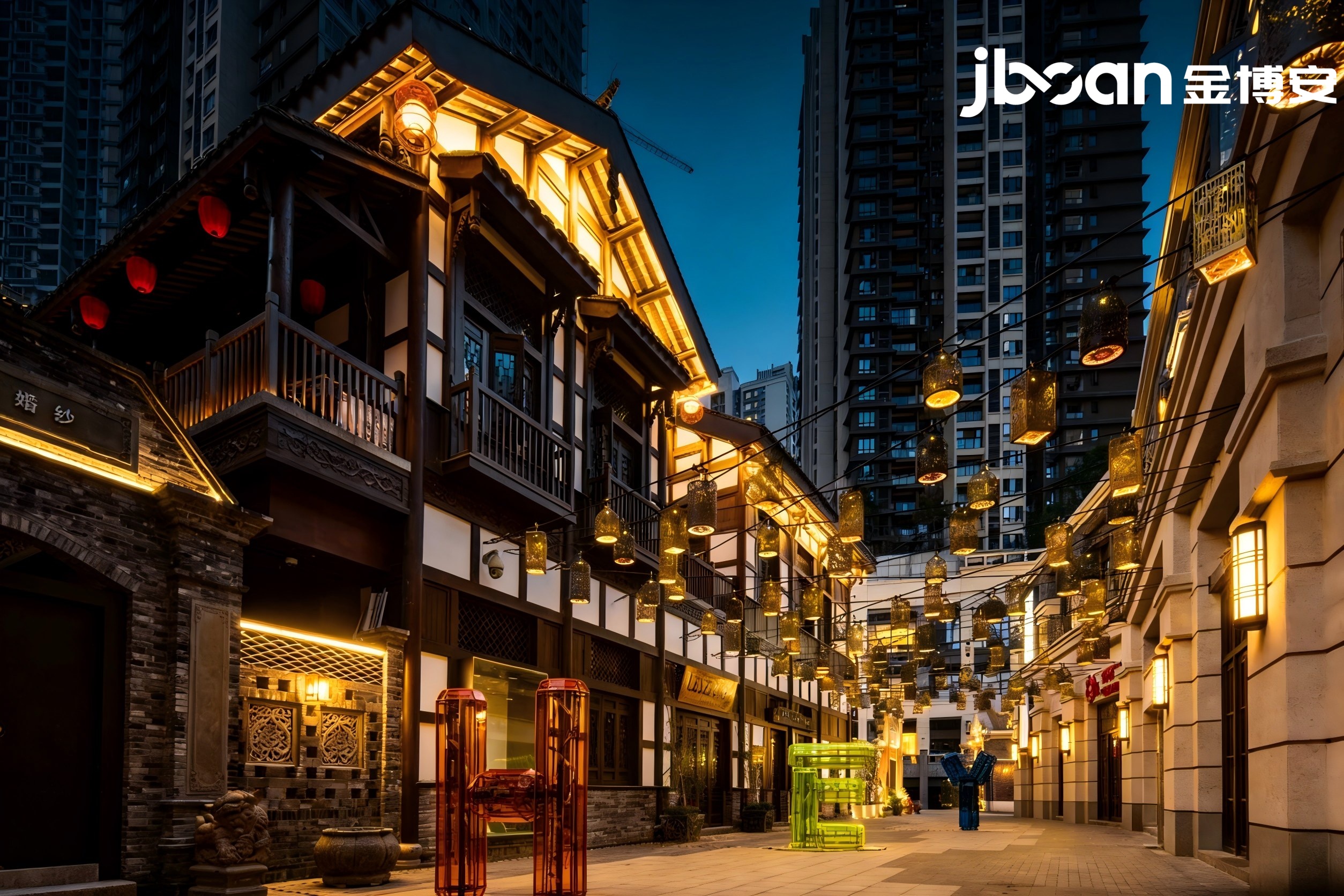 JBOAN金博安|暖光映山城,点亮长嘉汇弹子石老街夜韵(图2) JBOAN金博安|暖光映山城,点亮长嘉汇弹子石老街夜韵(图2)