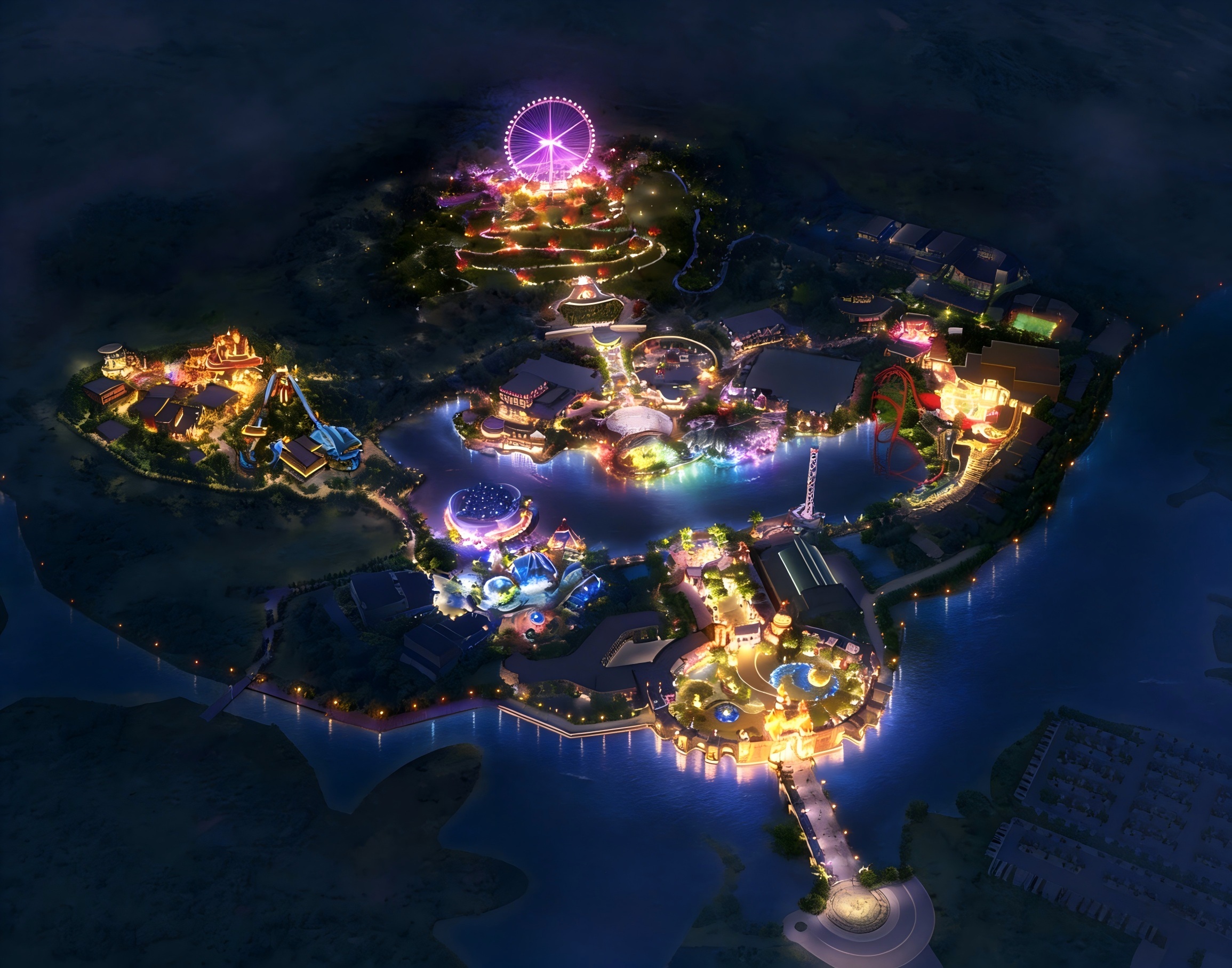 JBOAN金博安 光影焕新游乐盛宴——柳州主题乐园灯光设计亮化提升工程(图3)