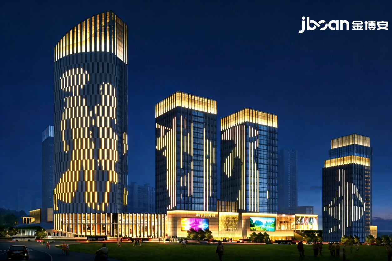 JBOAN金博安 点亮都市商务封面——南宁五象新区商务街亮化提升工程(图2) JBOAN金博安 点亮都市商务封面——南宁五象新区商务街亮化提升工程(图2)