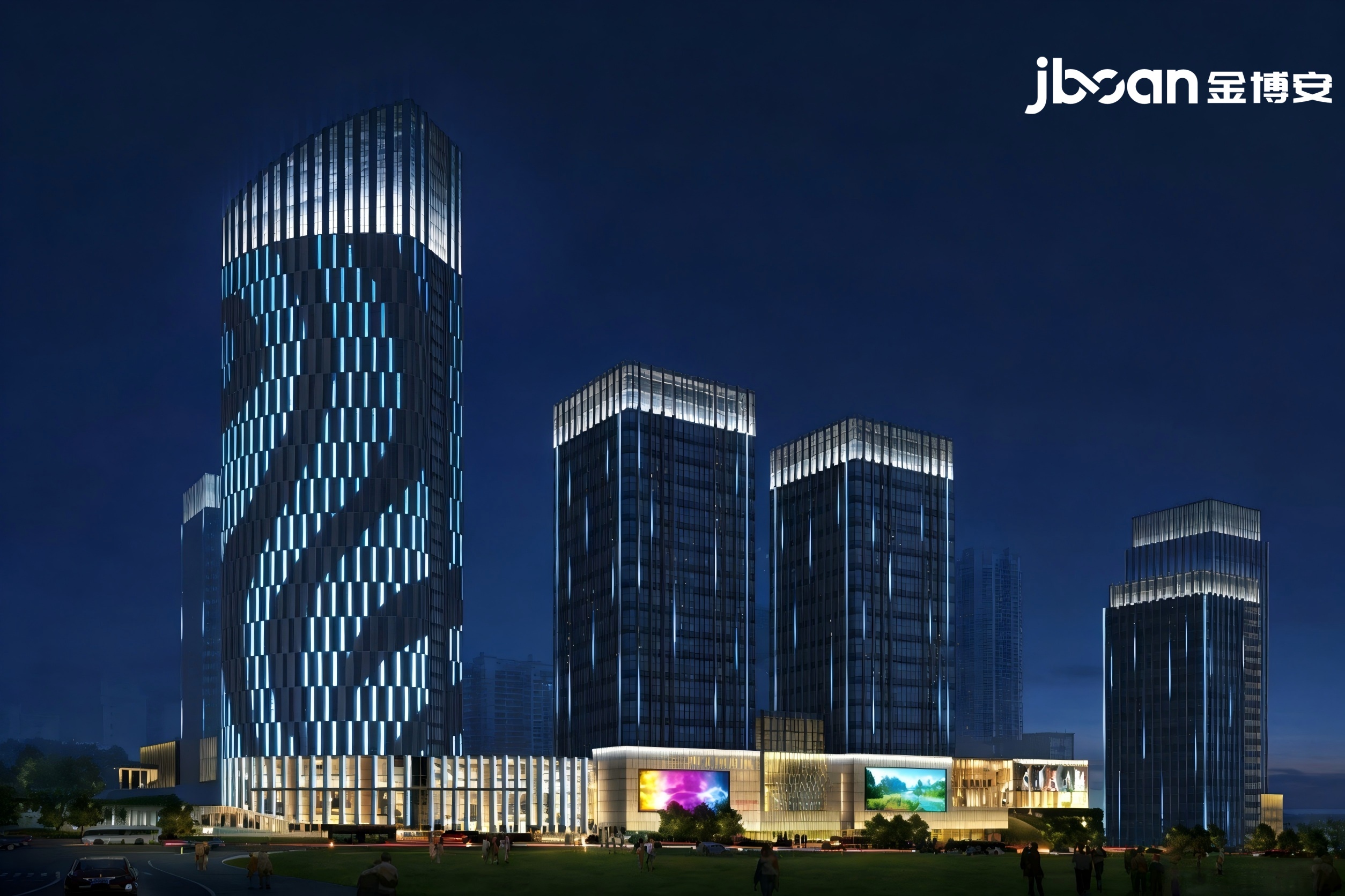 JBOAN金博安 点亮都市商务封面——南宁五象新区商务街亮化提升工程(图4) JBOAN金博安 点亮都市商务封面——南宁五象新区商务街亮化提升工程(图4)