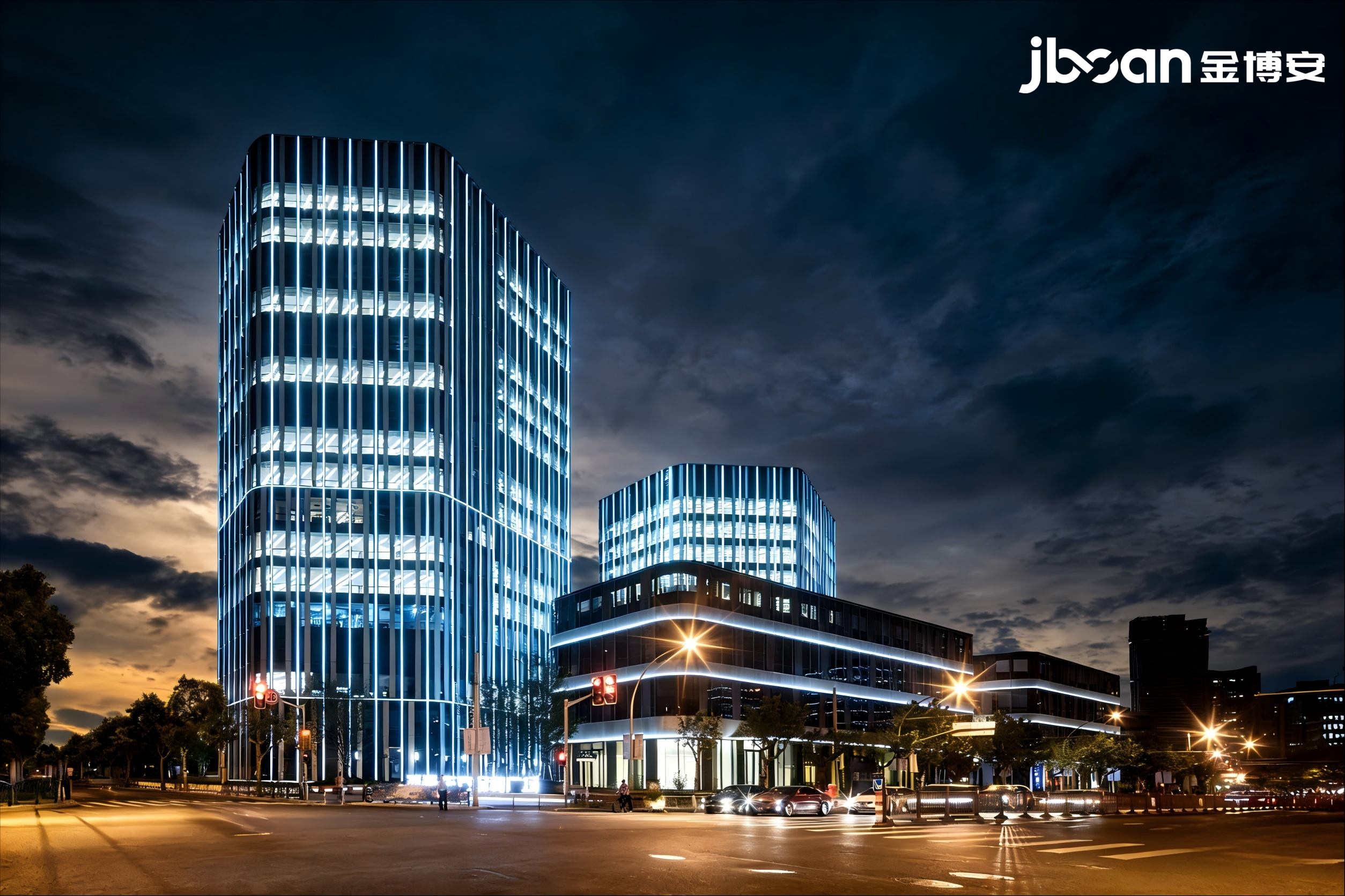 上海保利绿地广场轮廓亮化工程圆满落地(图2)