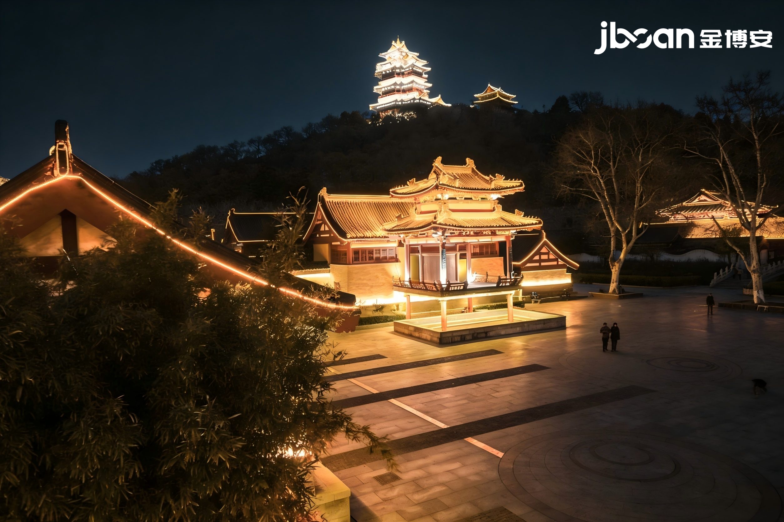 金博安3000K柔性洗墙灯 点亮南京阅江楼景区 焕活古建夜景新韵味(图3) 金博安3000K柔性洗墙灯 点亮南京阅江楼景区 焕活古建夜景新韵味(图3)