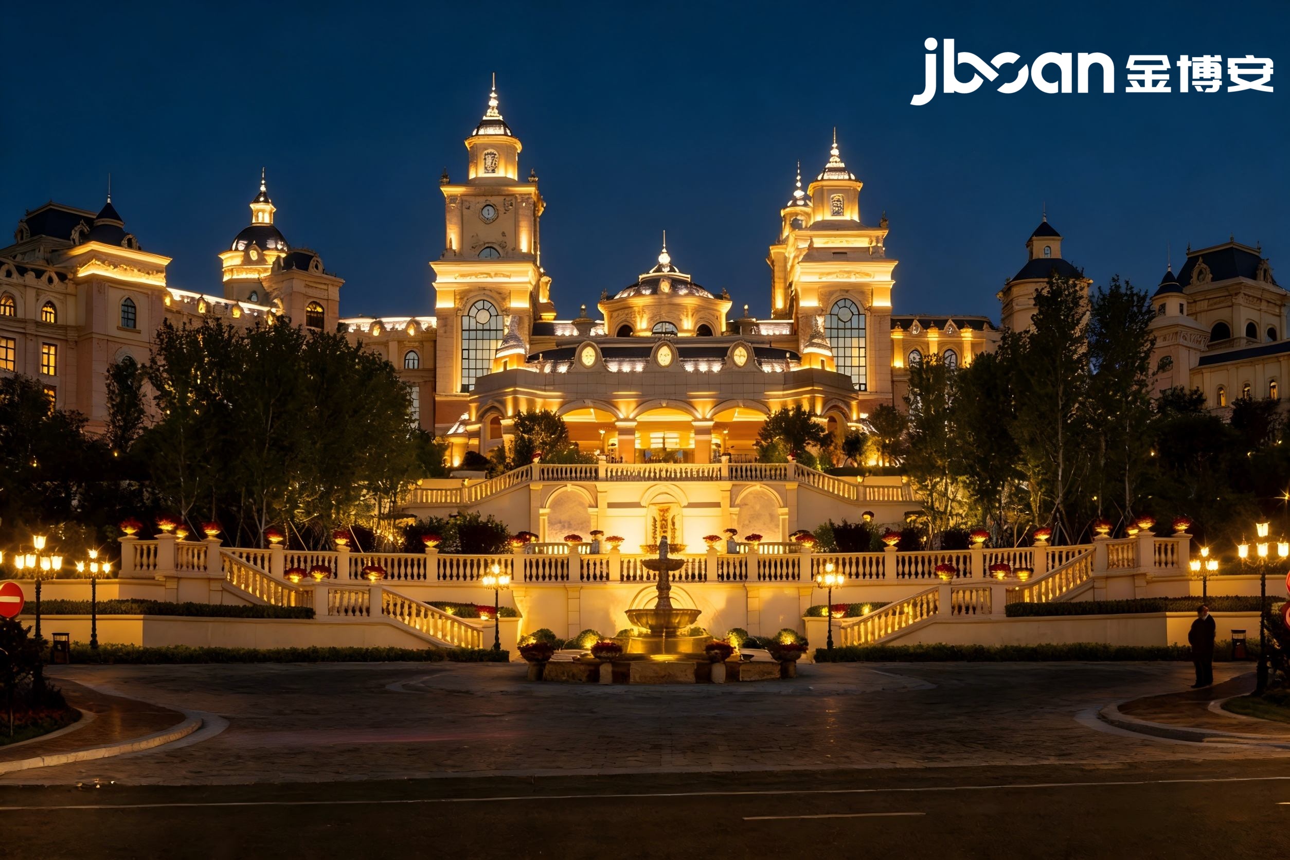 大连金石滩希尔顿亮化案例(图4)