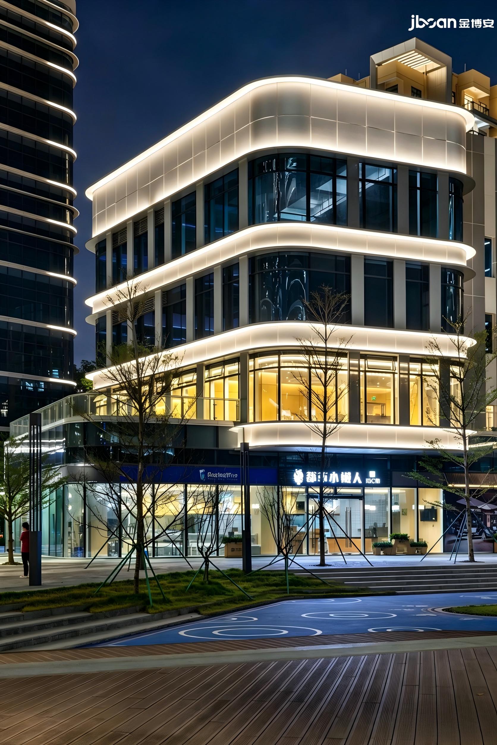 JBOAN柔性洗墙灯南太云创谷建筑立面新美学(图6)