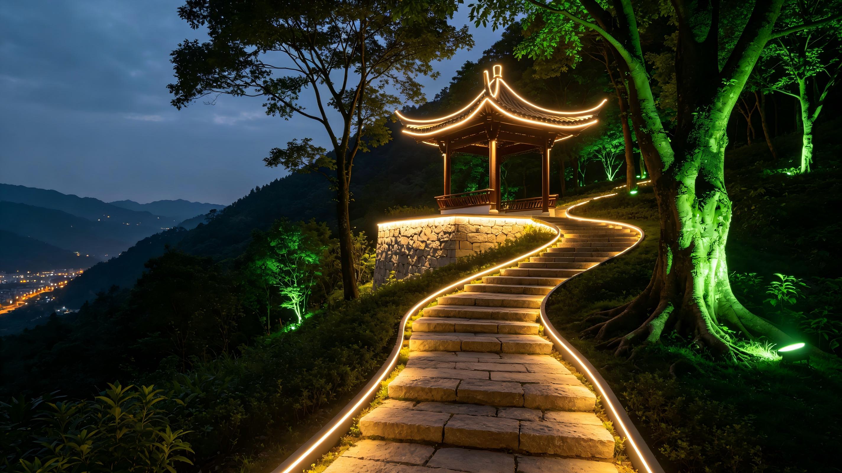 文旅地标公园灯光怎么做？JBOAN 金博安解析半马苏河公园亮化使用柔性洗墙灯具配套投光灯工程落地(图2)